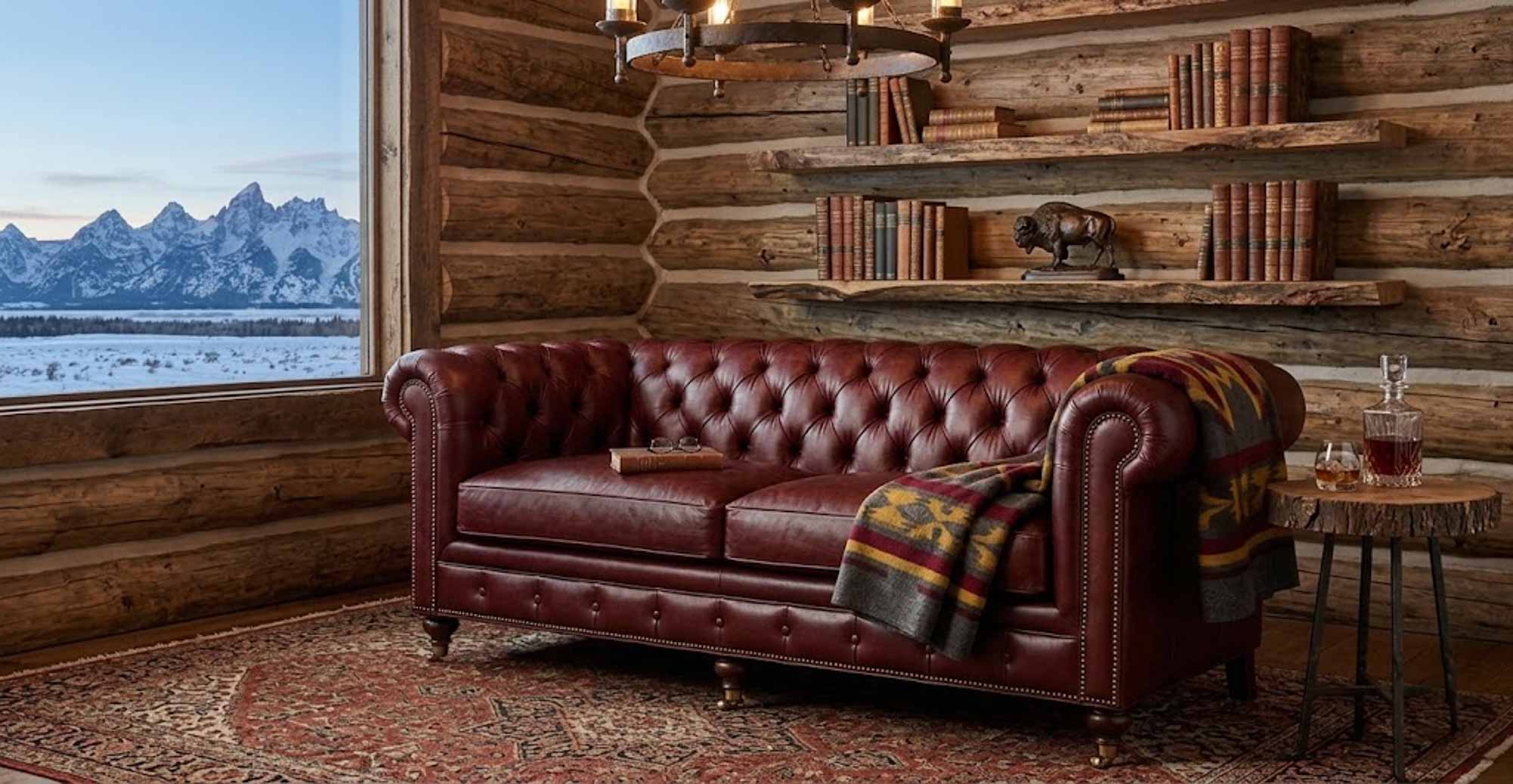 Baton Rouge Leather Loveseat - Image 6
