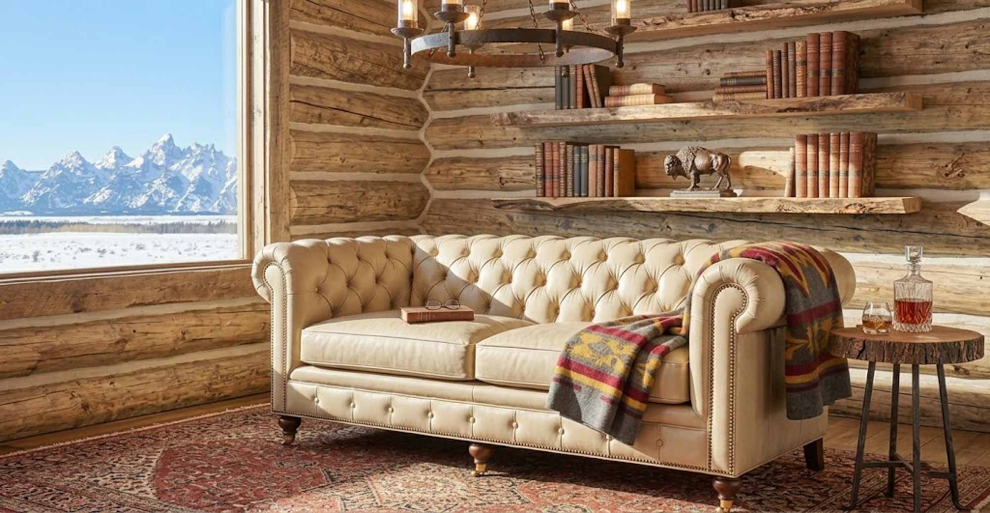 Baton Rouge Leather Loveseat - Image 7