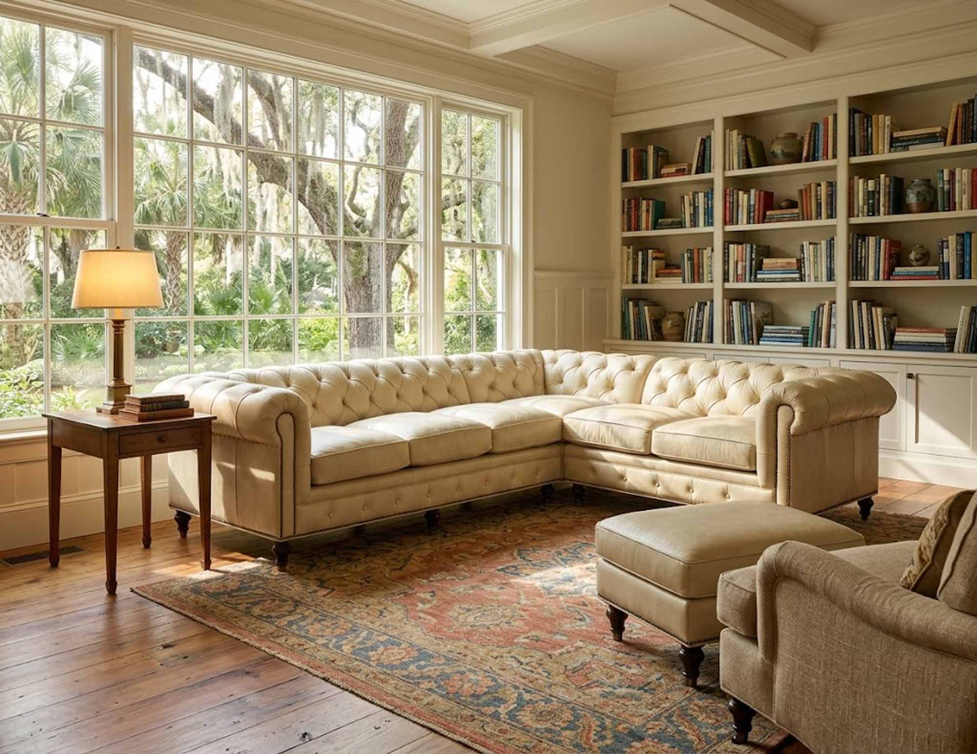 Baton Rouge Leather Sectional - Image 4
