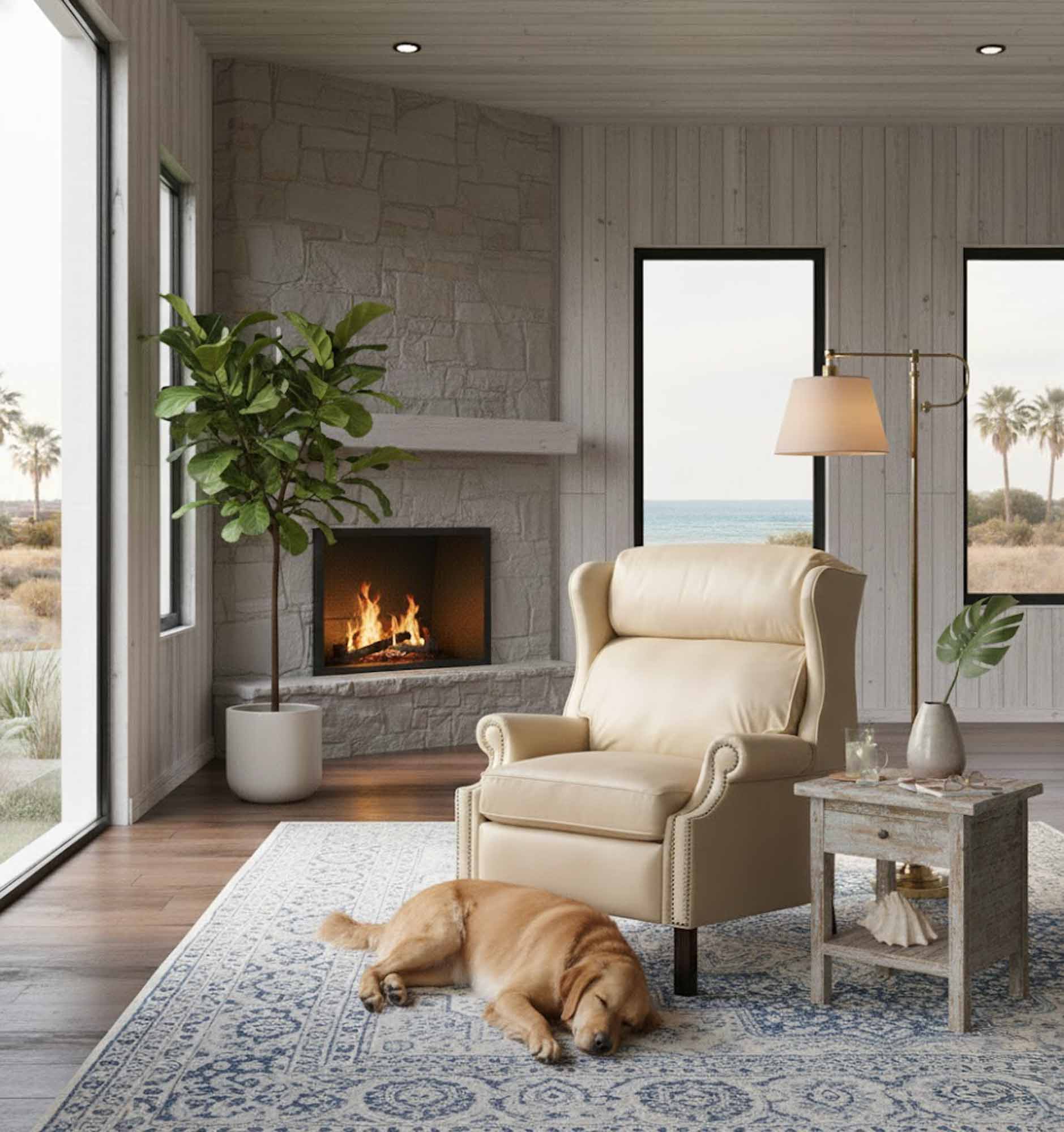 Beau Leather Recliner - Image 5