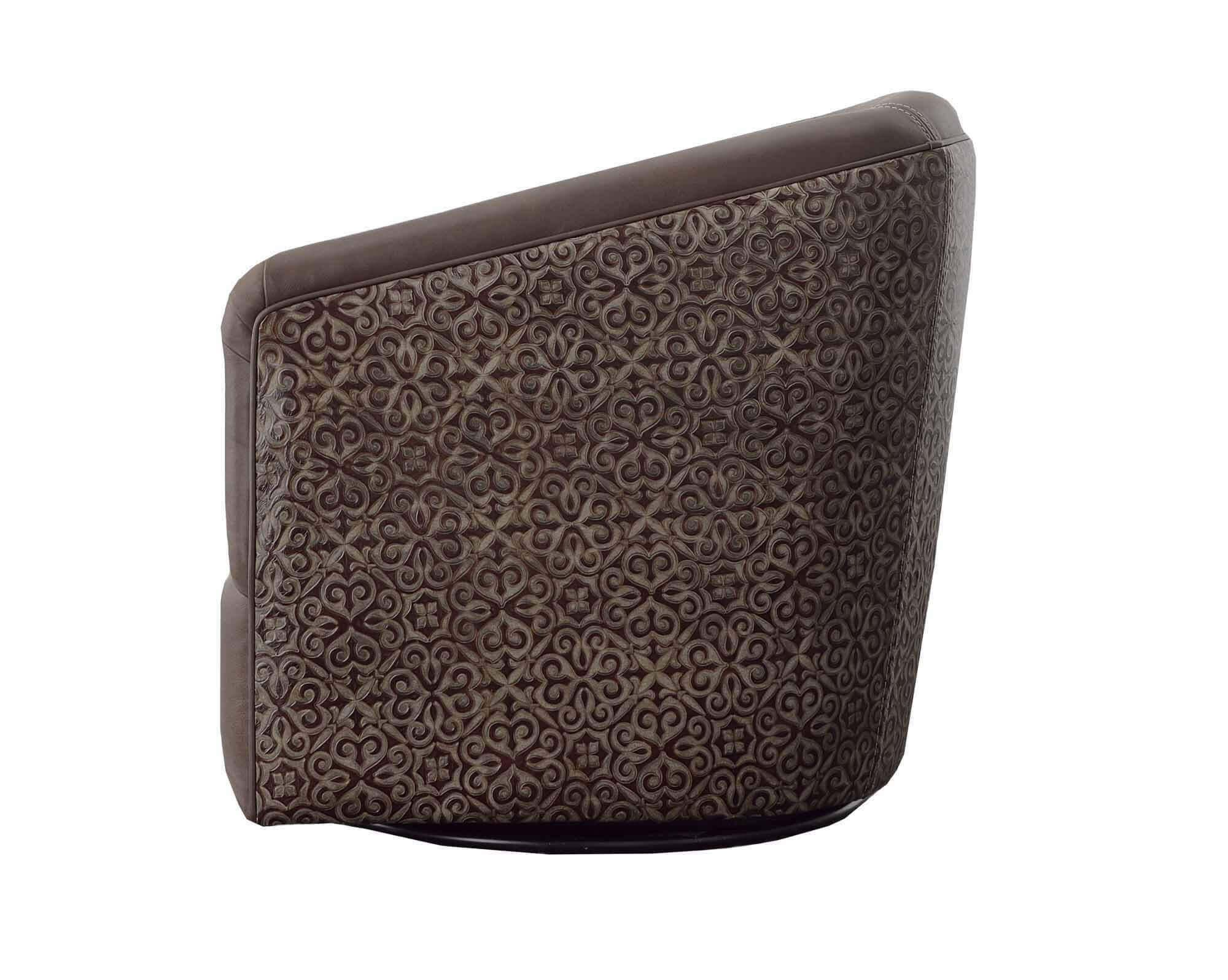 Bella Leather Swivel Chair - Image 3