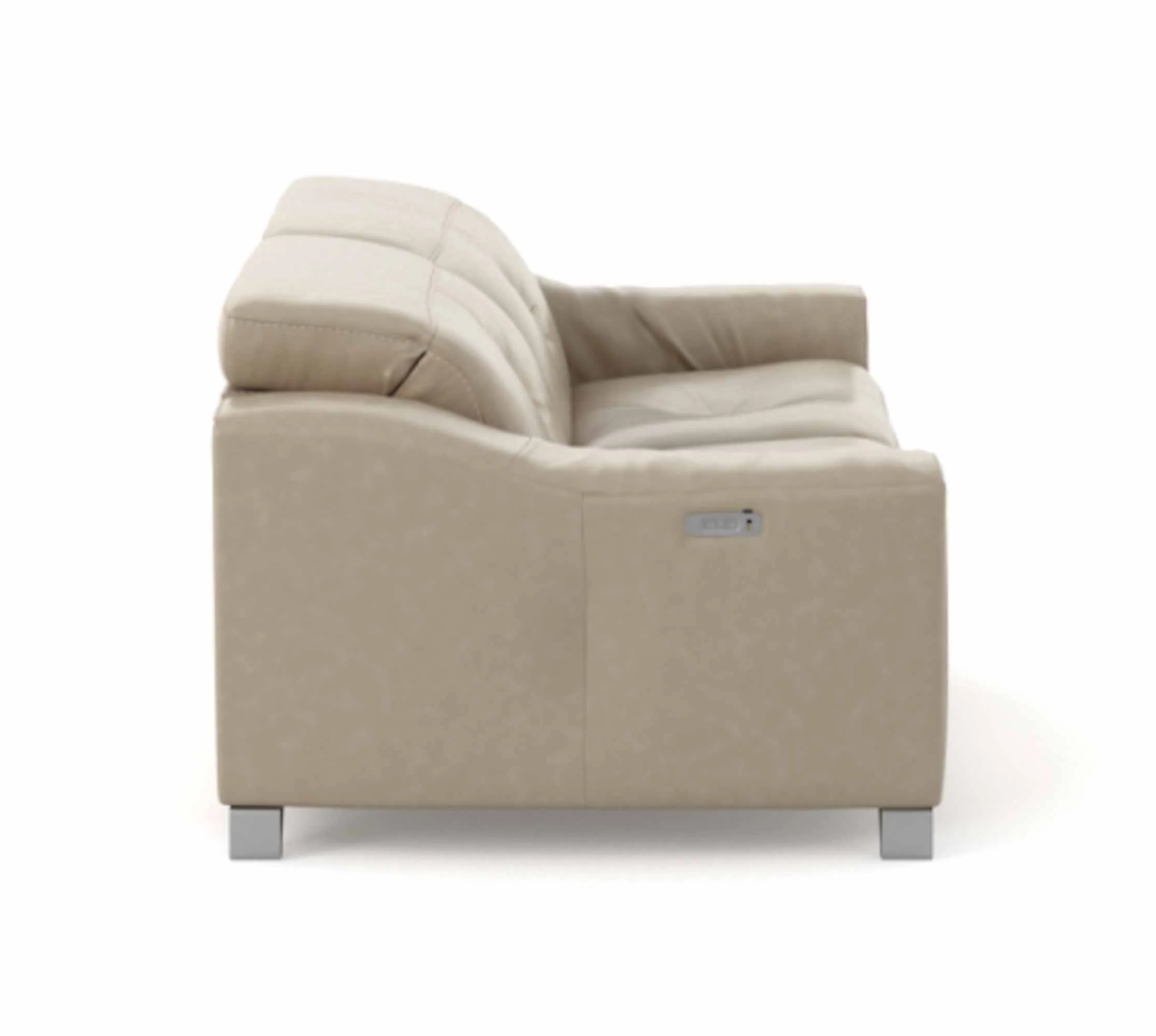 Bellini Leather 2 Cushion Power Reclining Sofa With Articulating Headrest - Image 2