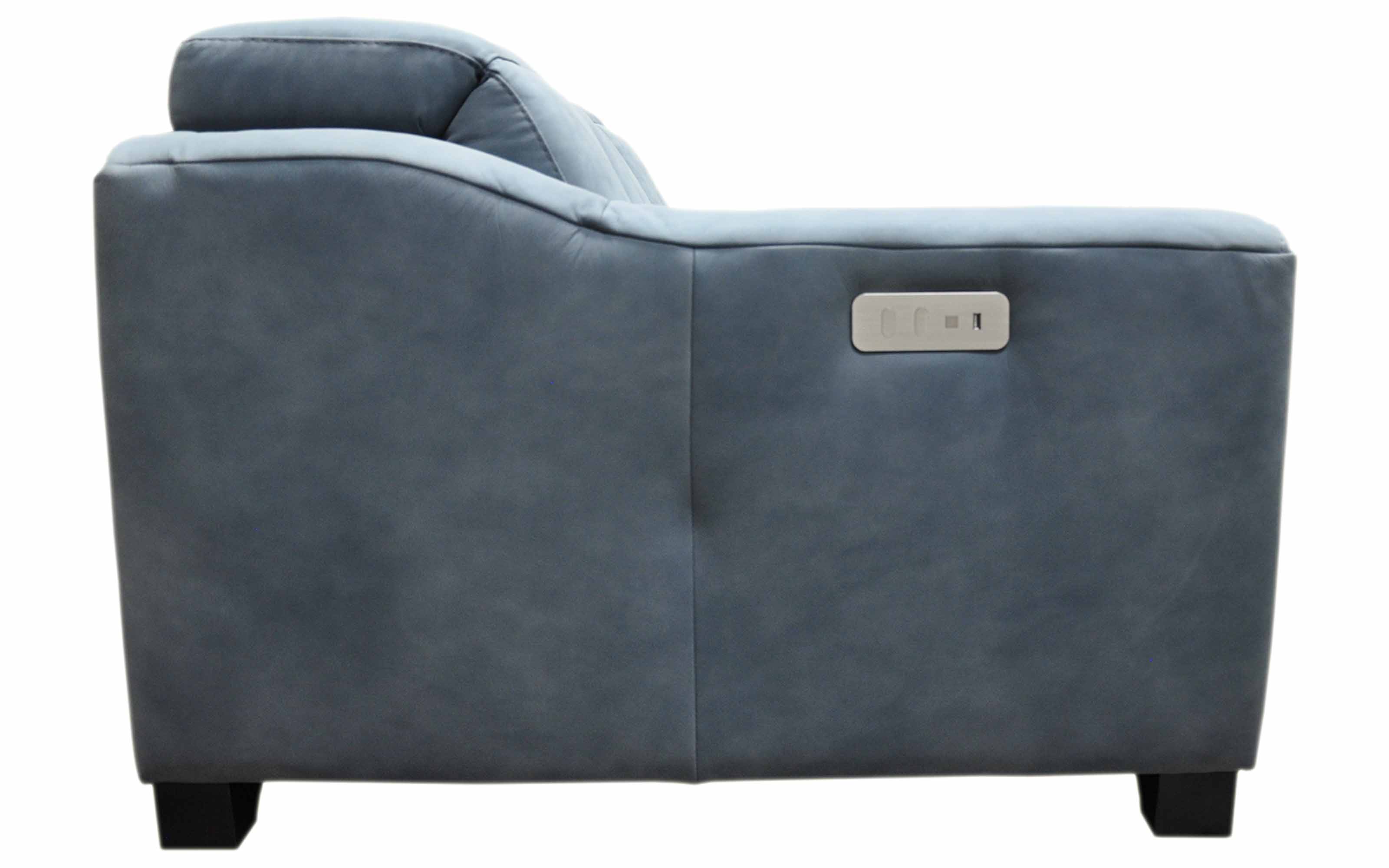 Bellini Leather Power Reclining Sofa With Articulating Headrest - Image 3