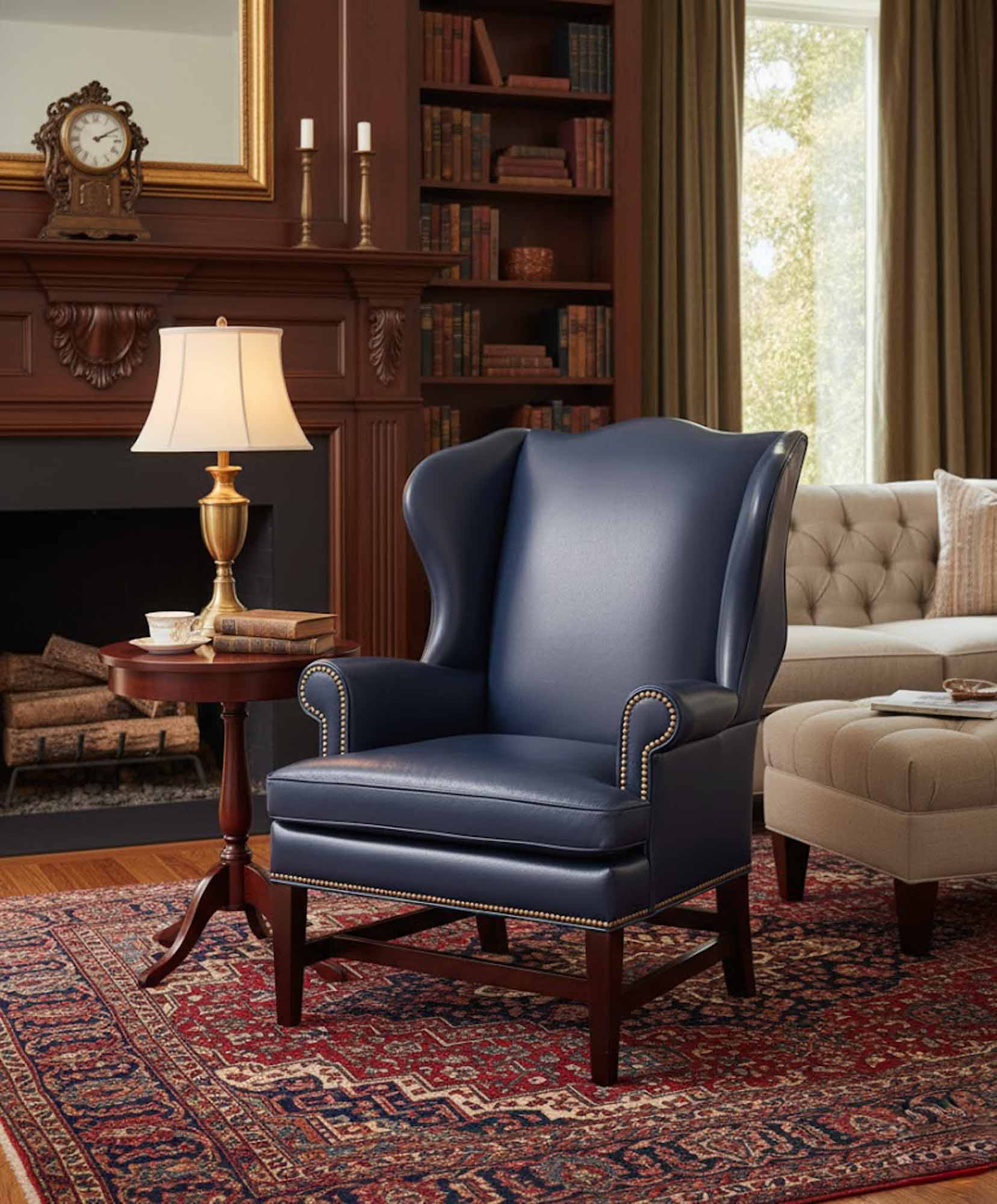 Berwind Leather Accent Chair - Image 3