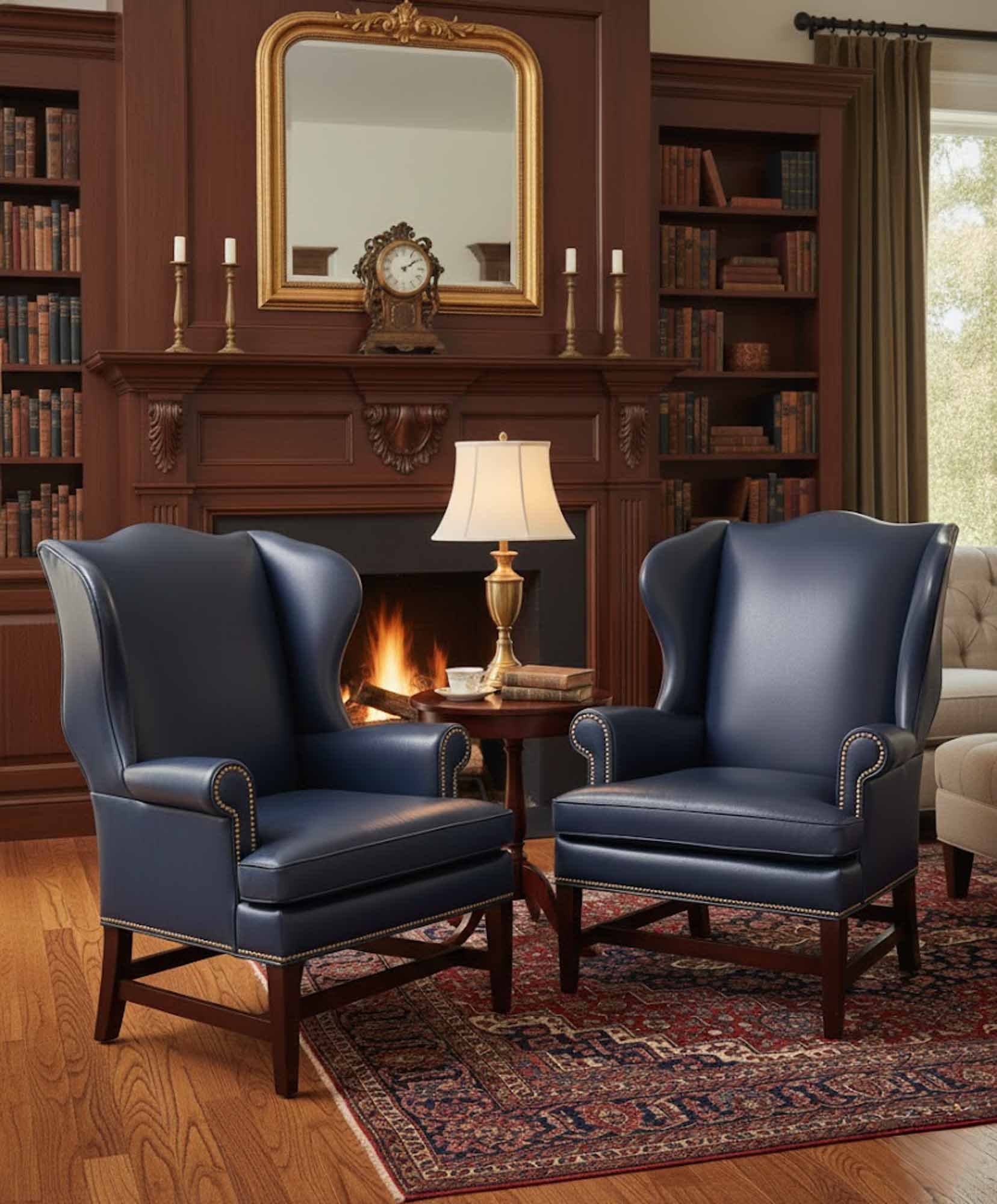 Berwind Leather Accent Chair - Image 4