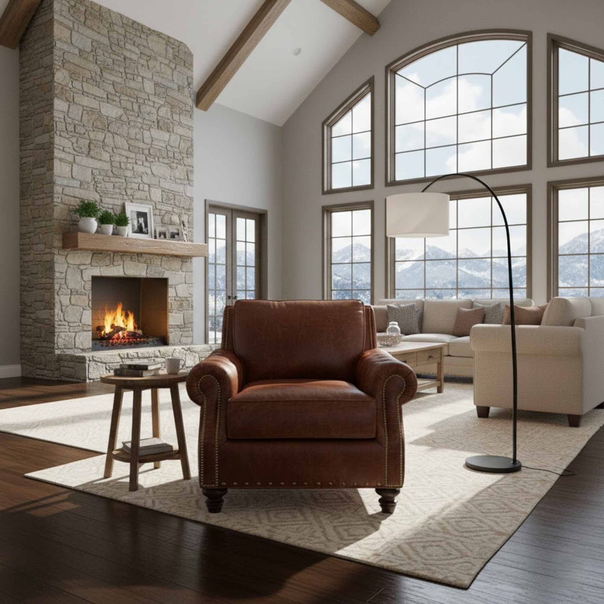 Beverly Leather Chair - Image 6