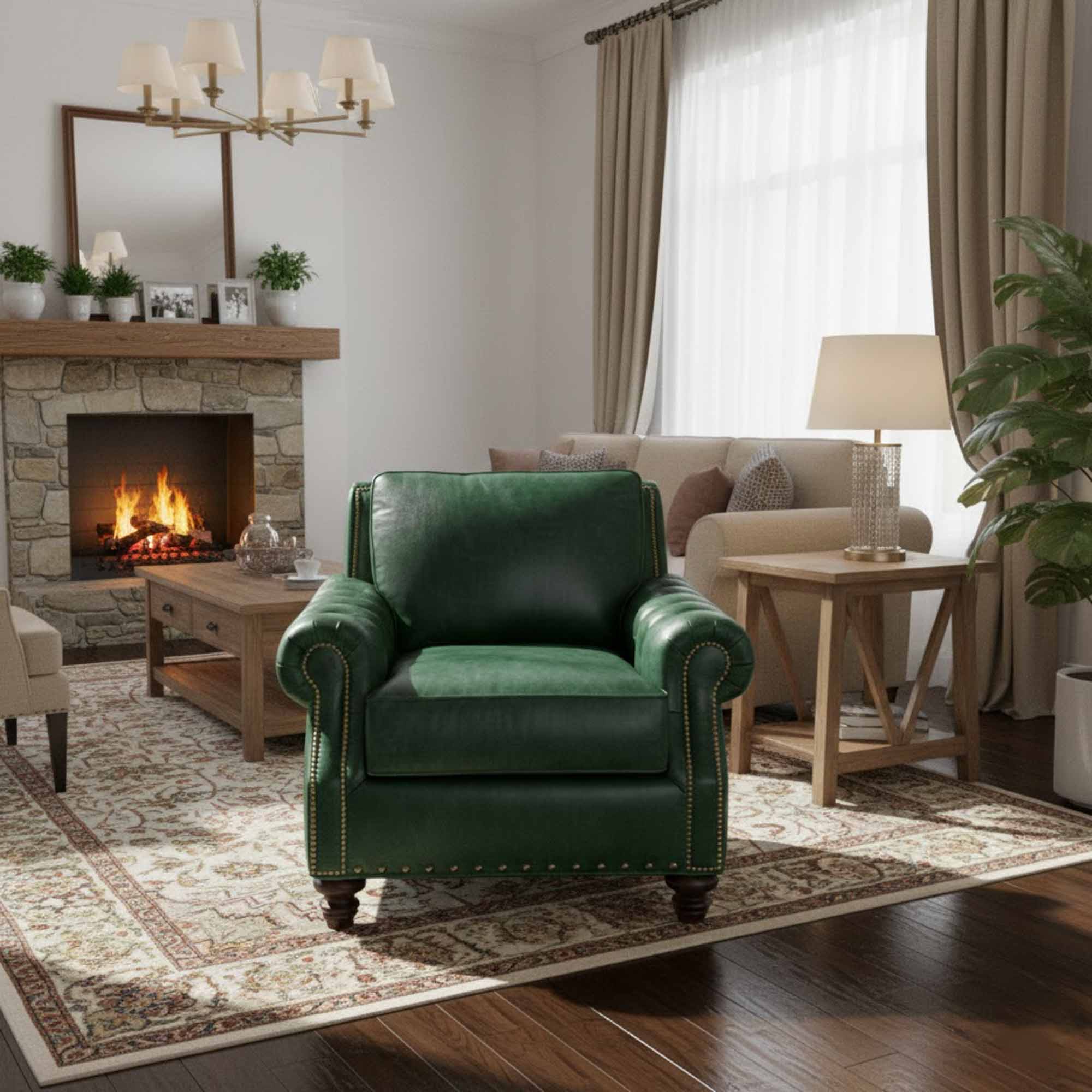Beverly Leather Chair - Image 7