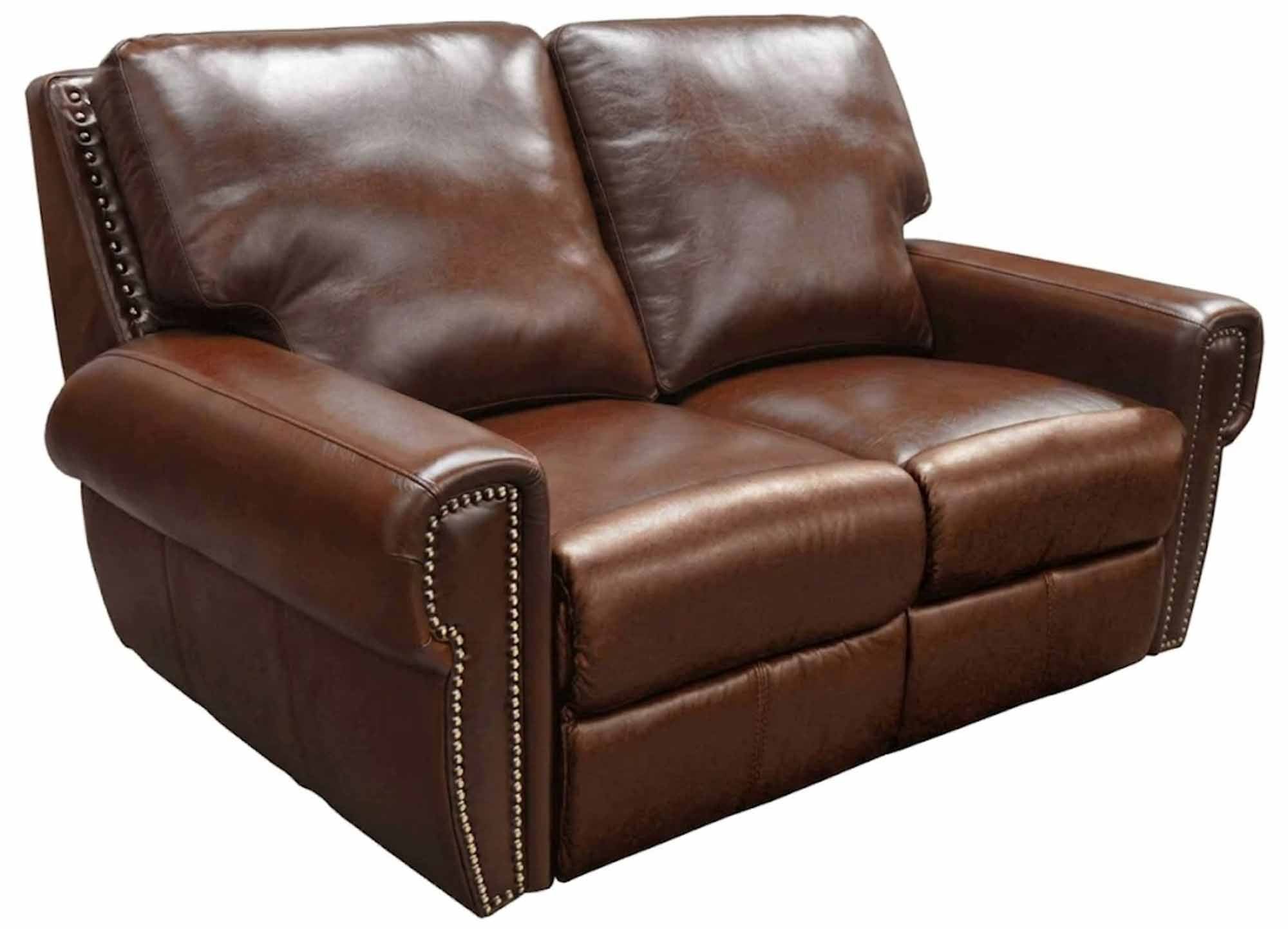 Bismarck Leather Reclining Loveseat