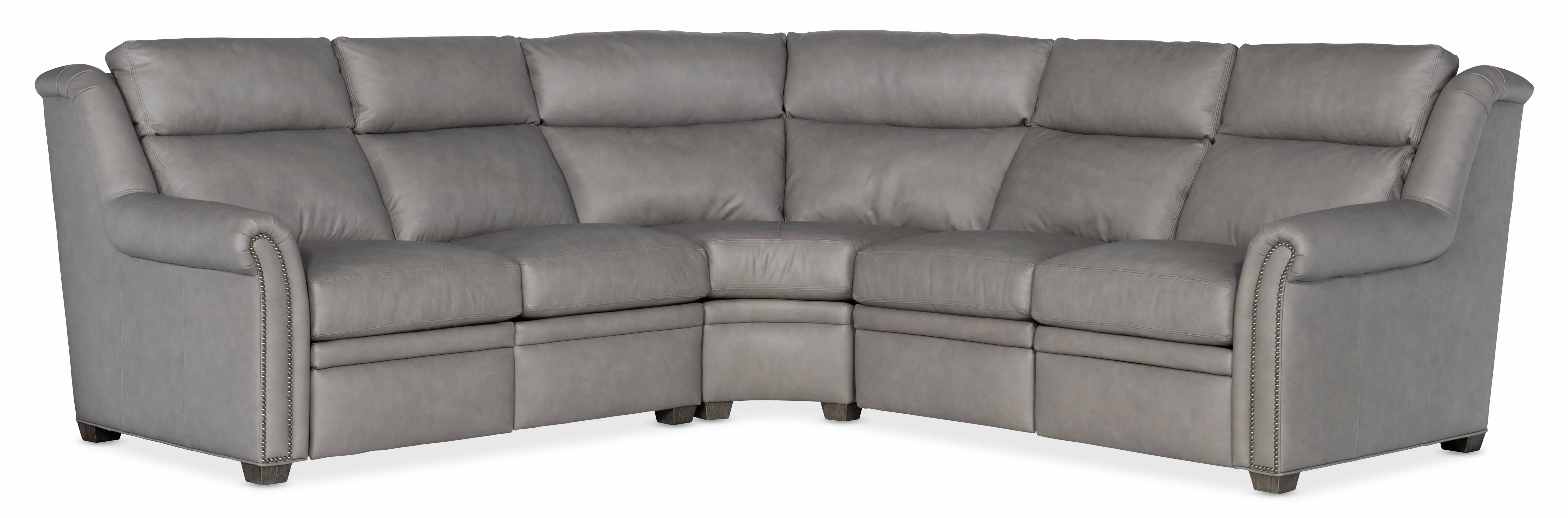 Bolton Leather Power Reclining Sectional With Articulating Headrest