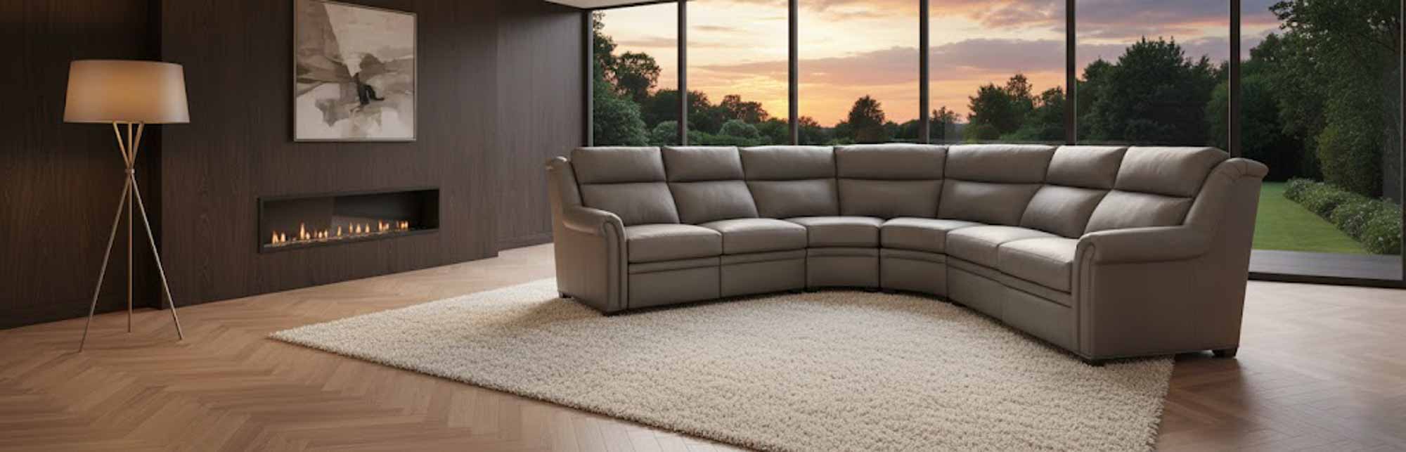 Bolton Leather Power Reclining Sectional With Articulating Headrest - Image 6