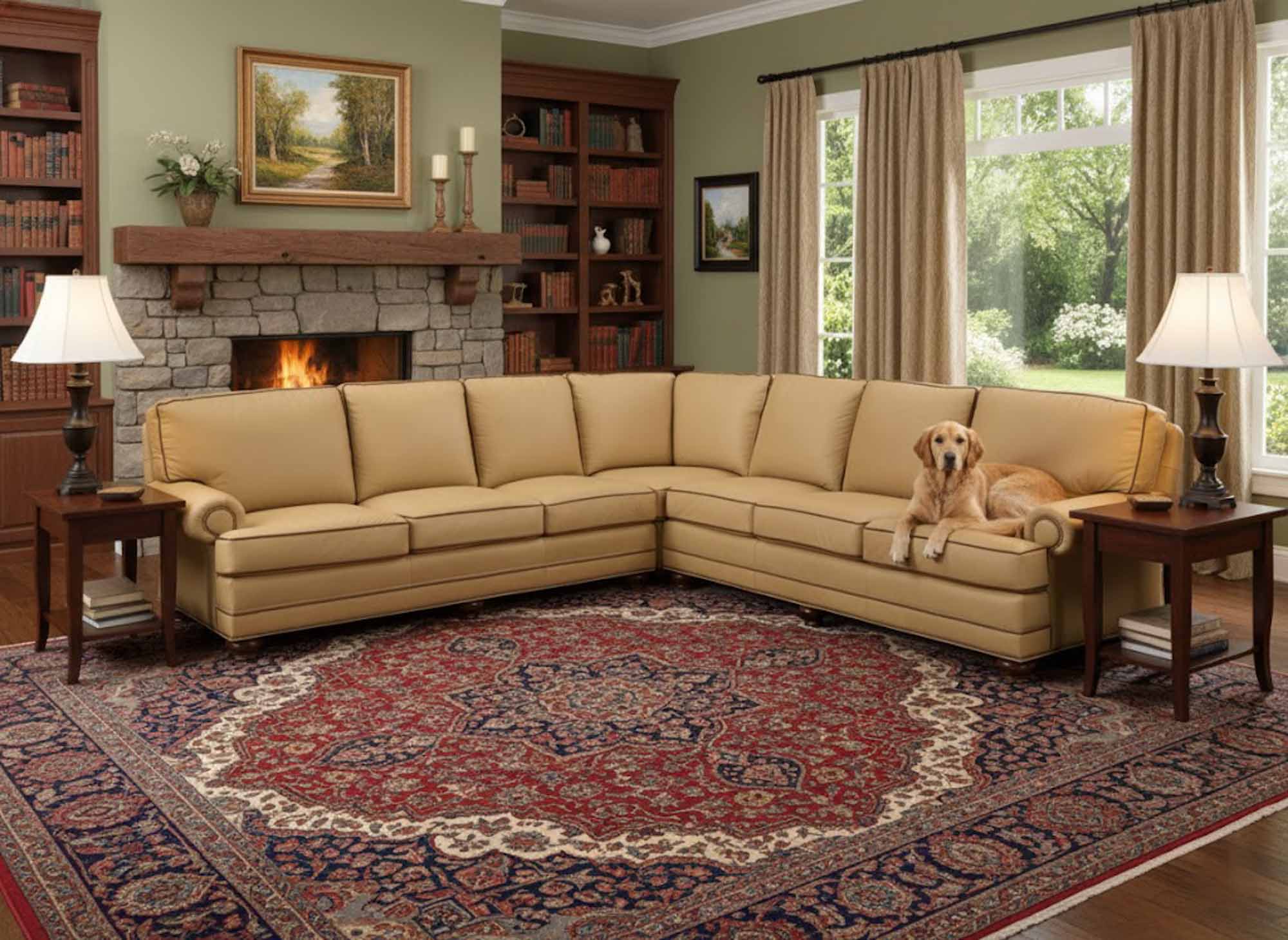 Bon Aire Leather Sectional - Image 5