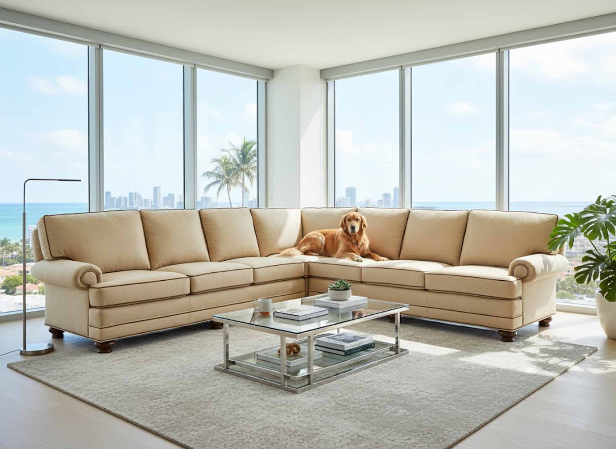 Bon Aire Leather Sectional - Image 6