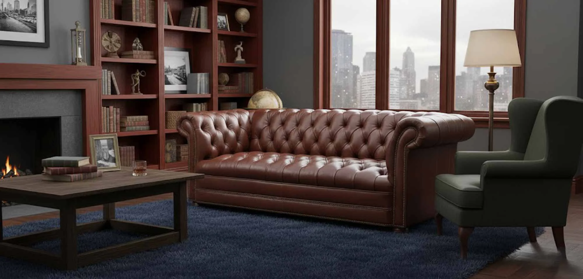 Bonnie Leather Queen Size Sofa Sleeper - Image 5