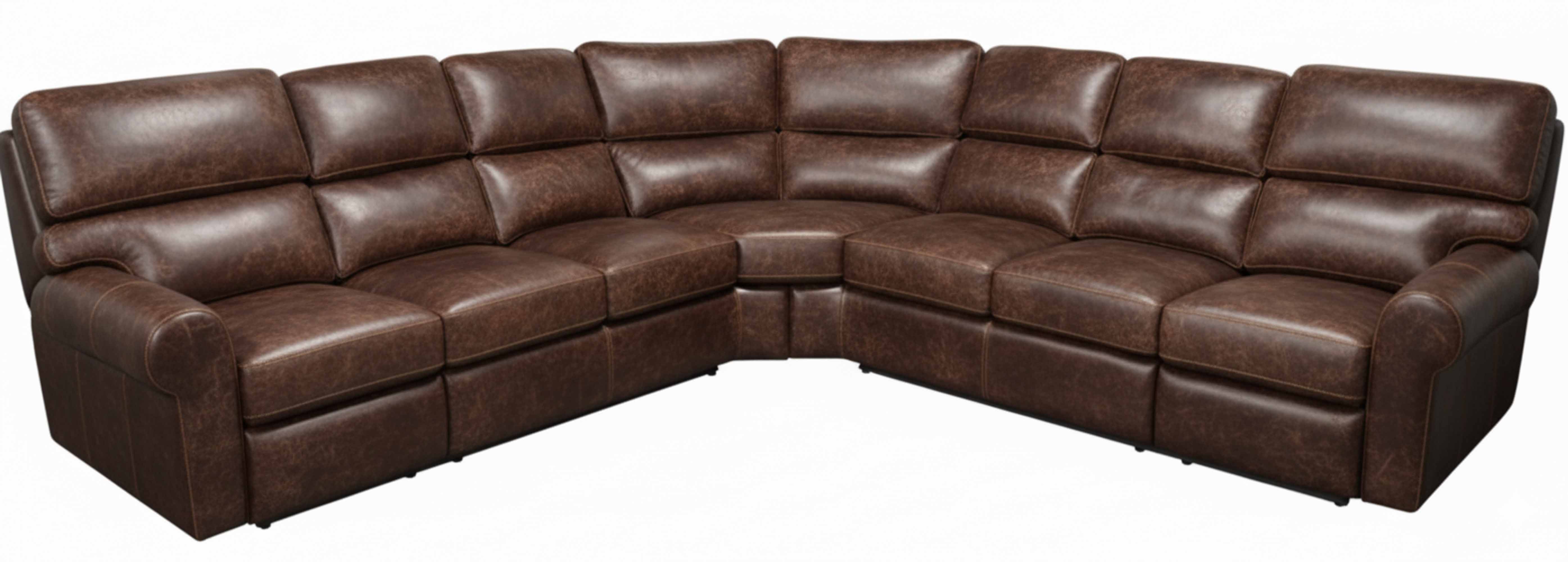 Brookfield Leather Reclining Sectional - Image 2