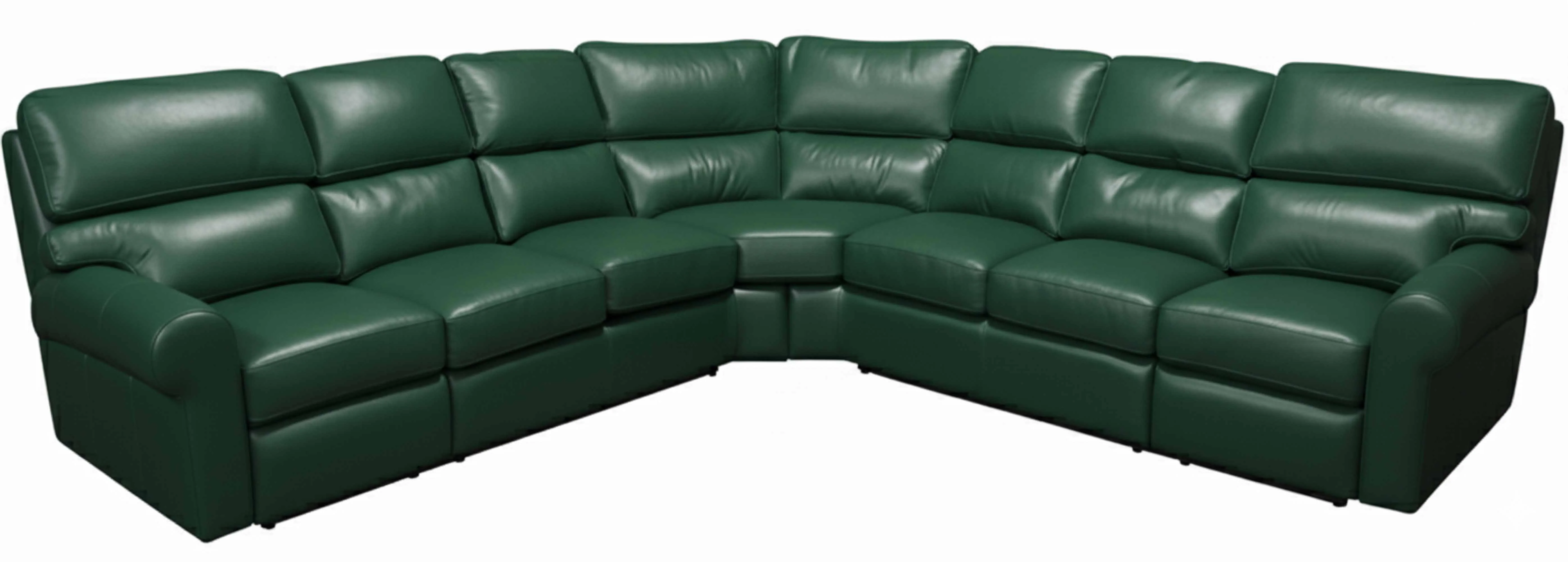 Brookfield Leather Reclining Sectional - Image 6