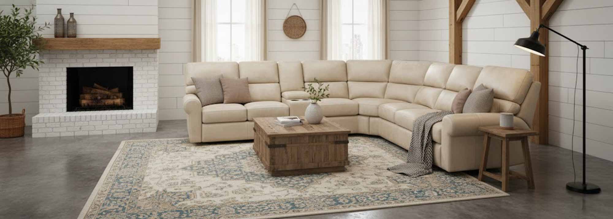 Brookfield Leather Reclining Sectional - Image 7