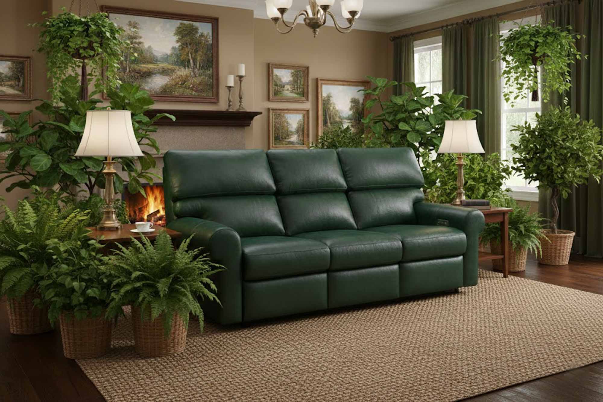 Brookhaven Leather Reclining Sofa - Image 7