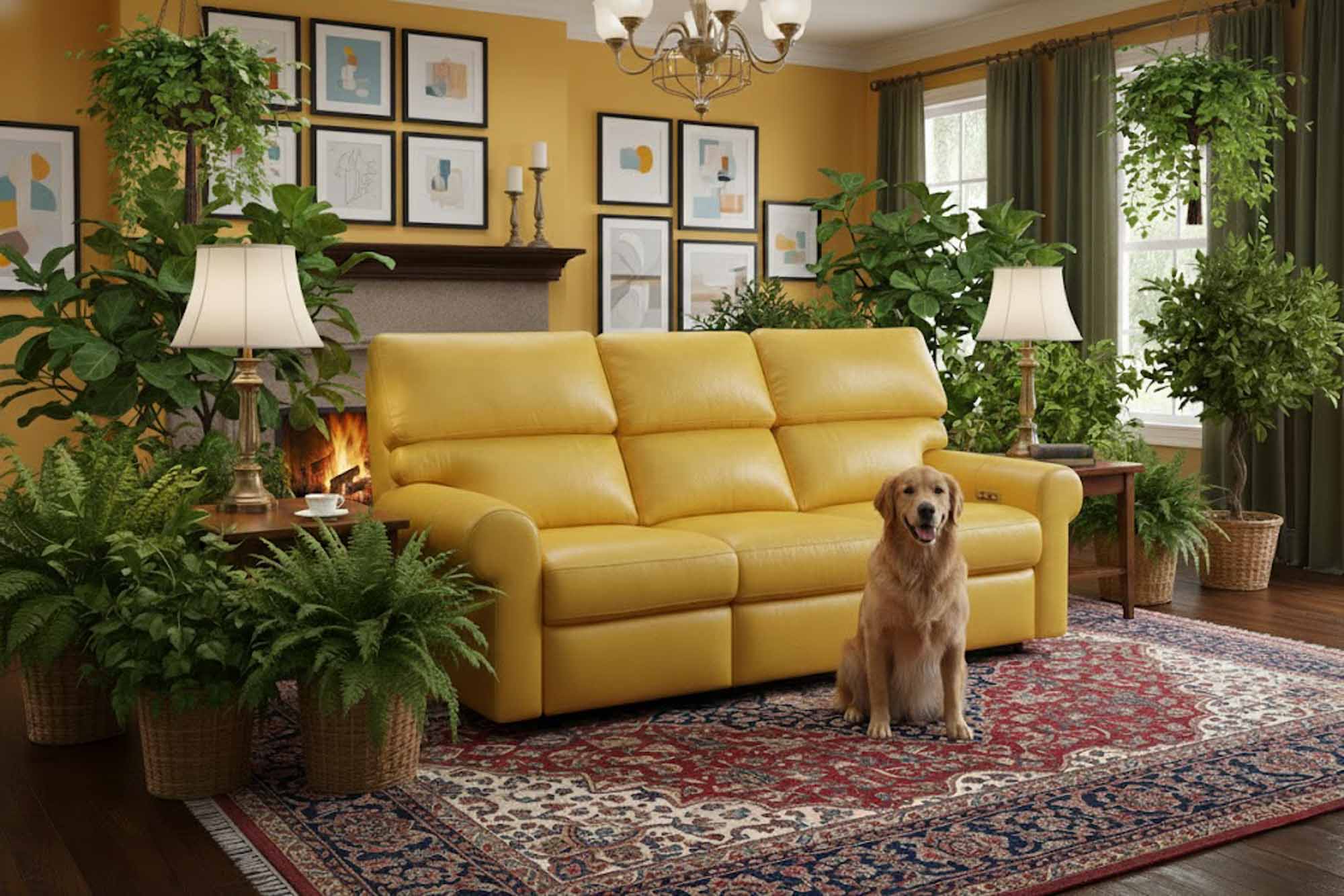 Brookhaven Leather Reclining Sofa - Image 8