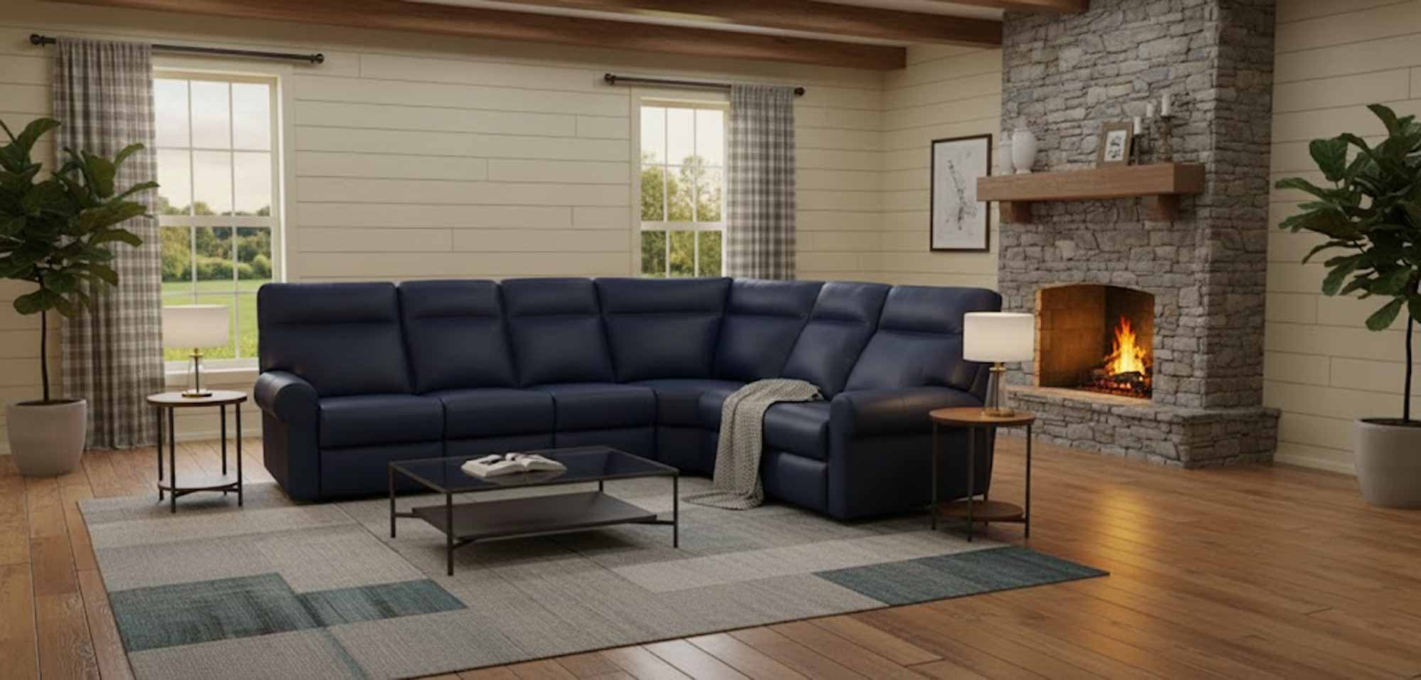 Brookhurst Leather Sectional - Image 7