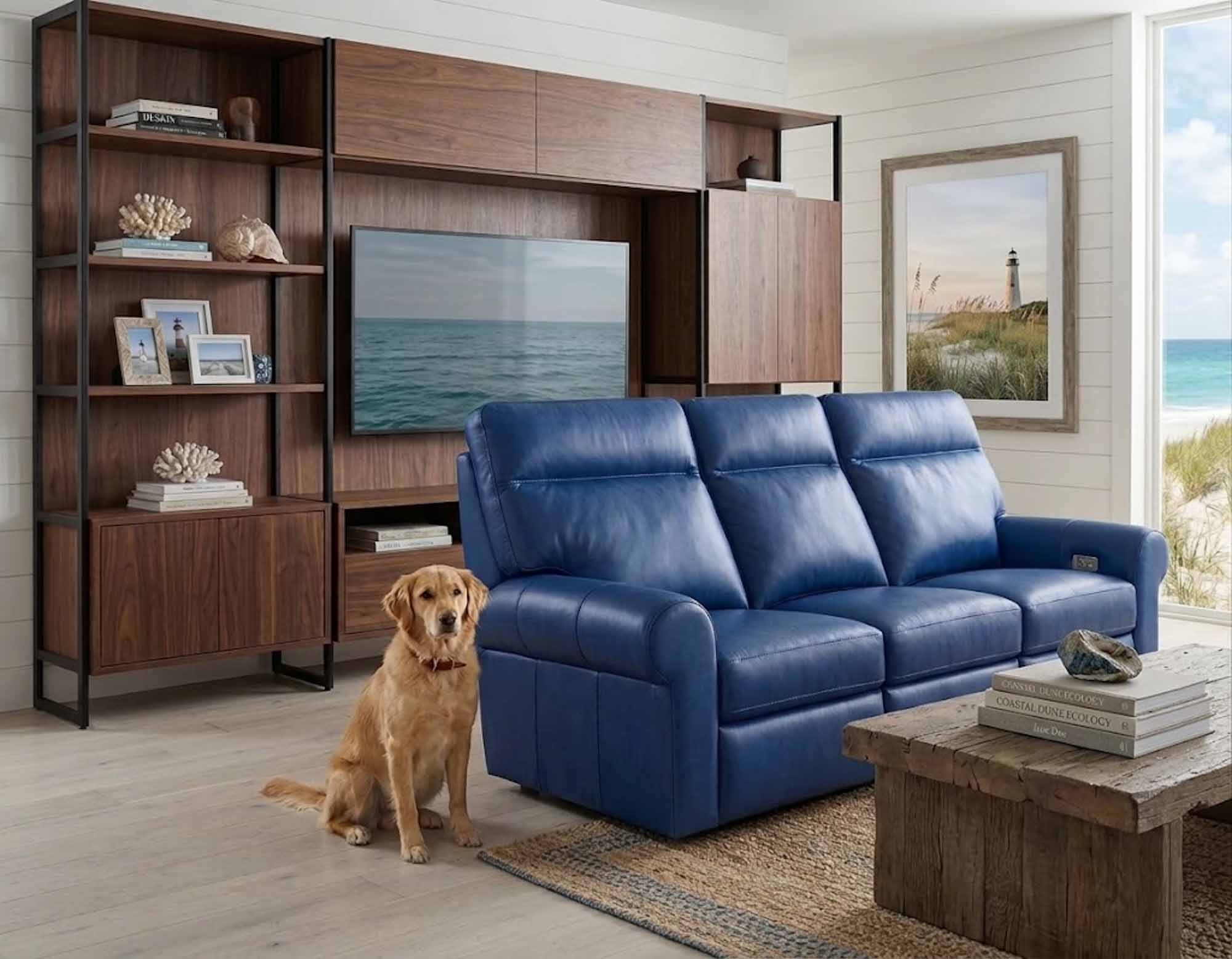 Brooklyn Leather Power Reclining Sofa With Articulating Headrest - Image 3