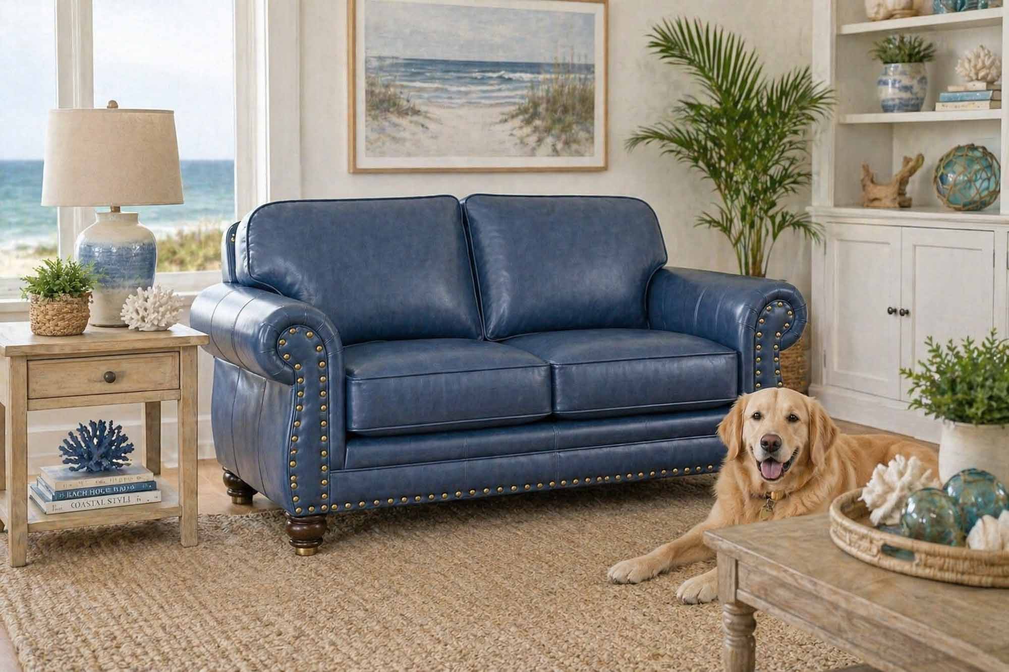 Brynn Leather Loveseat - Image 4