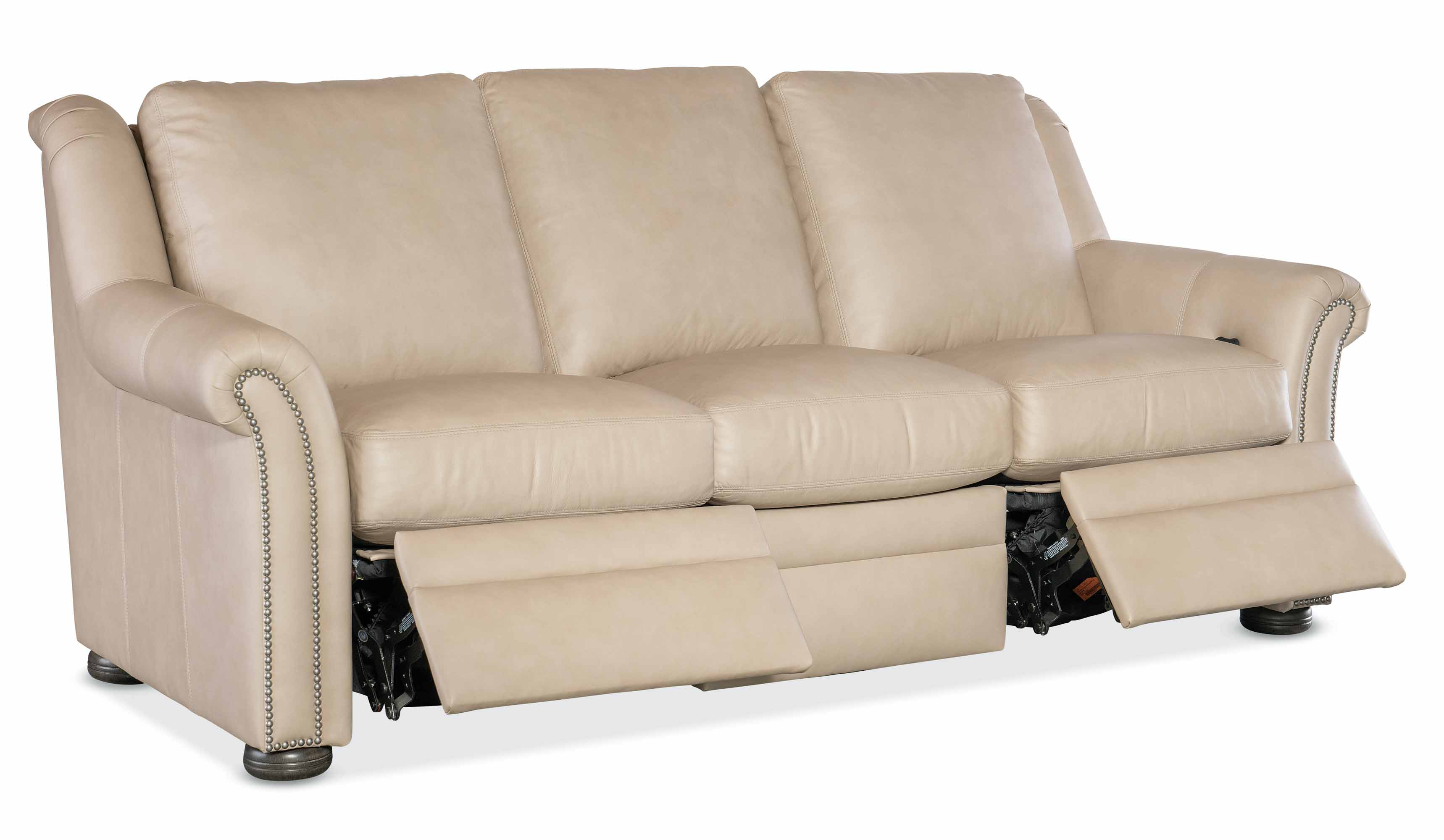 Burke Leather Power Reclining Sofa - Image 5