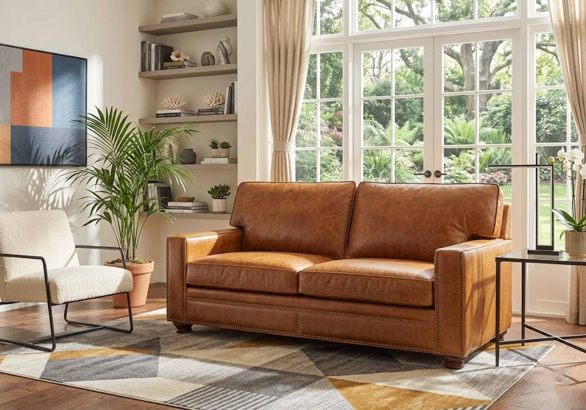 Butte Leather Loveseat - Image 4