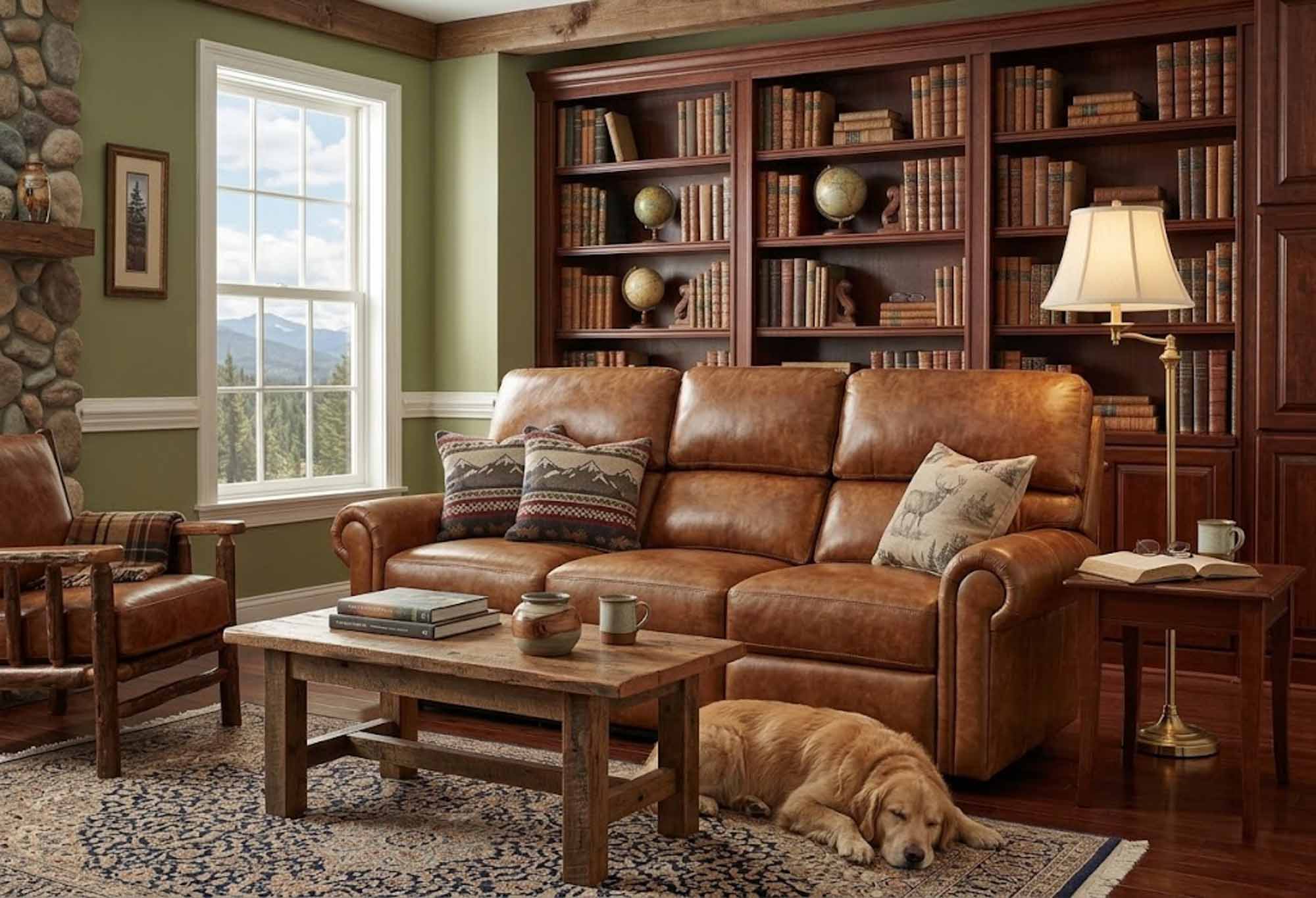 Caldwell Leather Reclining Sofa - Image 4