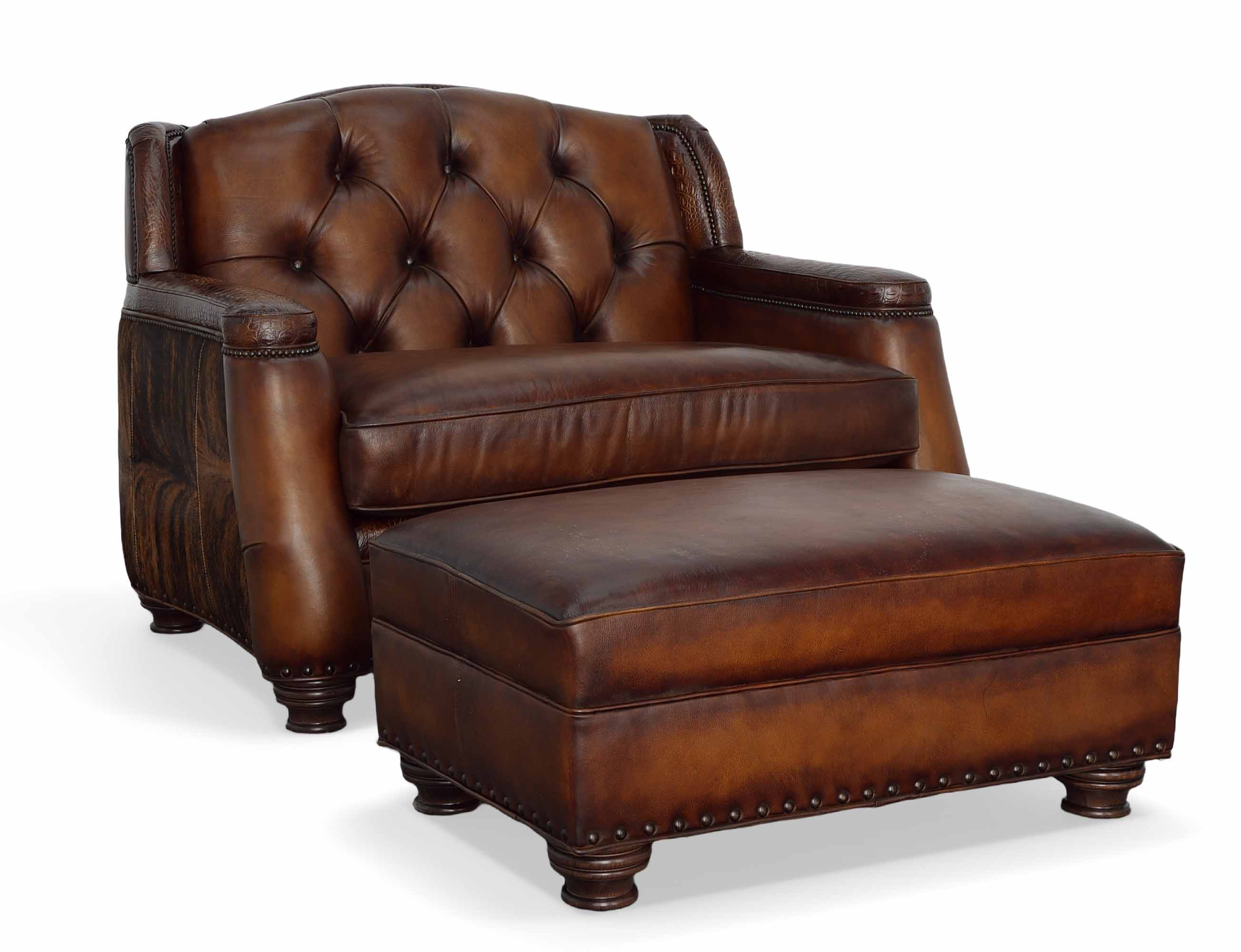 Callahan Leather Chair And A Half - Image 4