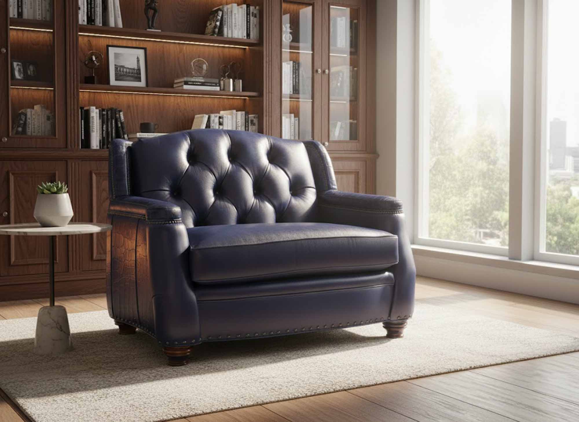 Callahan Leather Chair And A Half - Image 6