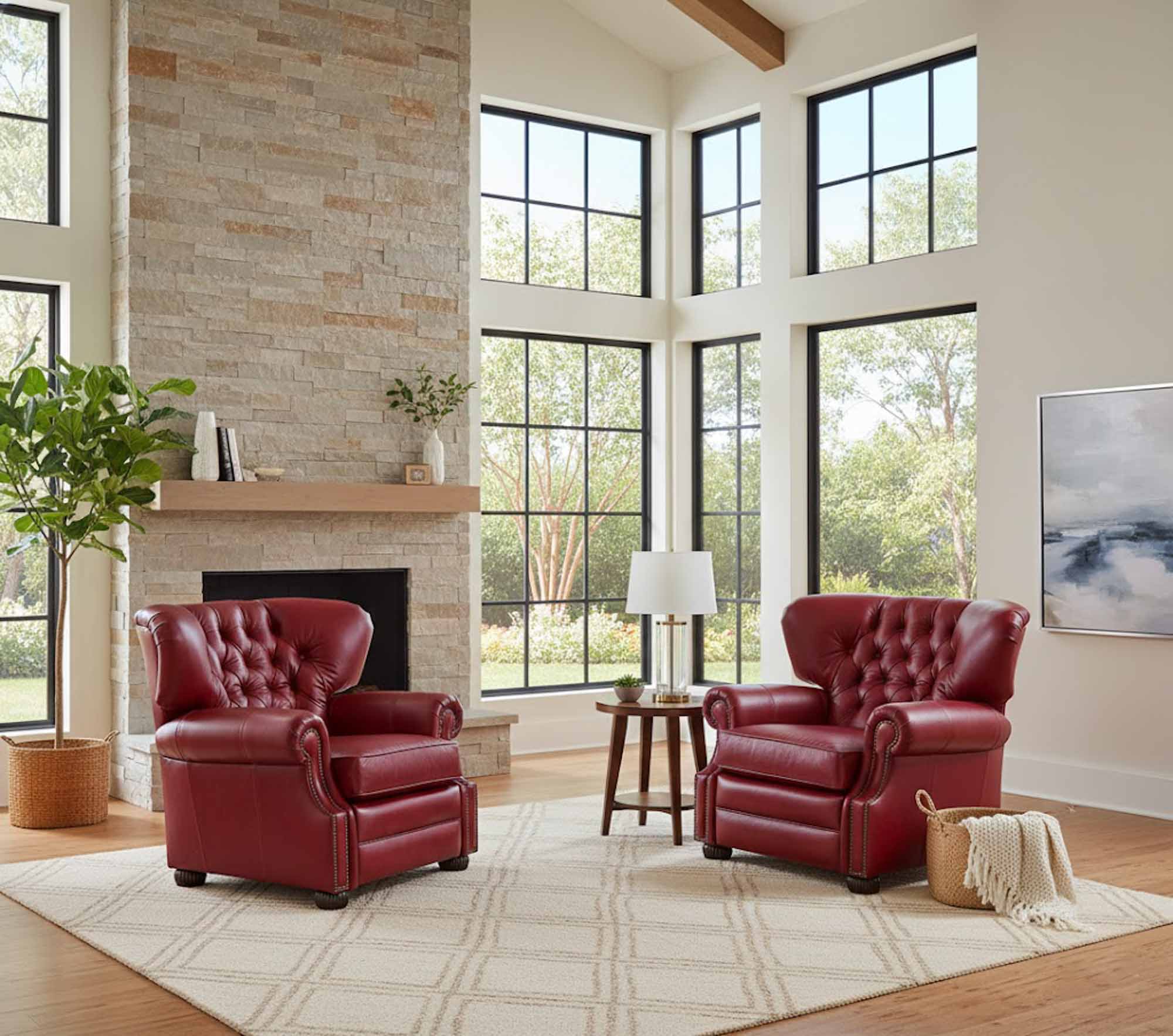 Cambridge Leather Recliner - Image 4