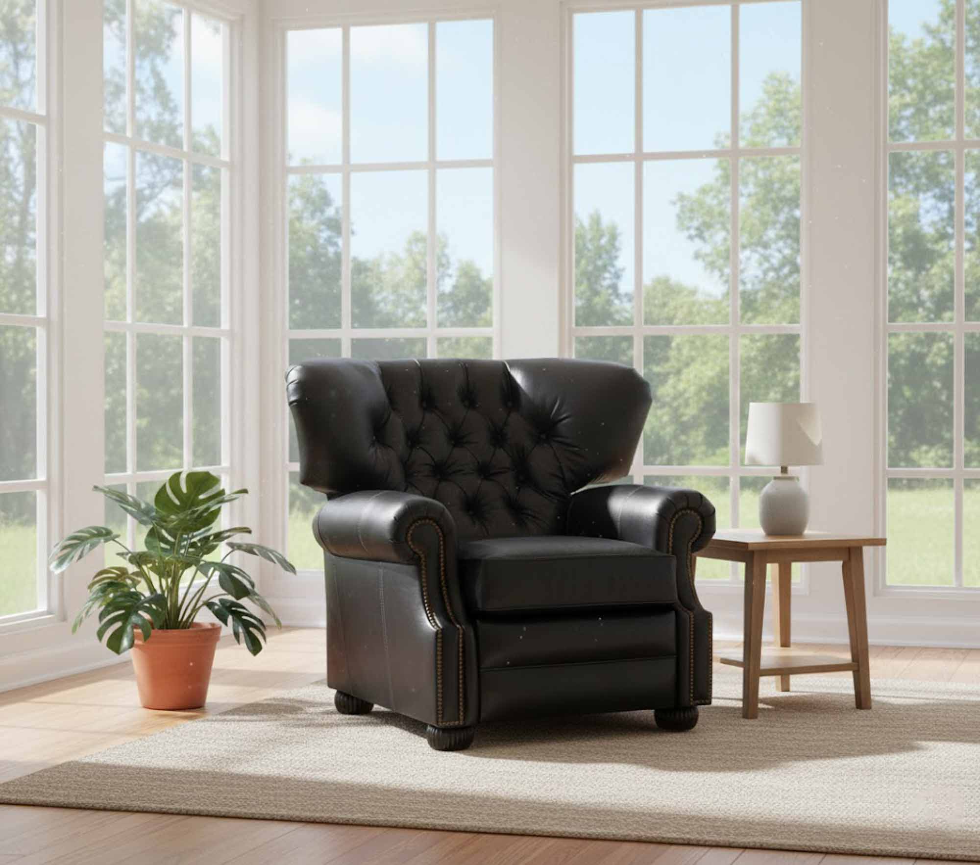 Cambridge Leather Recliner - Image 5
