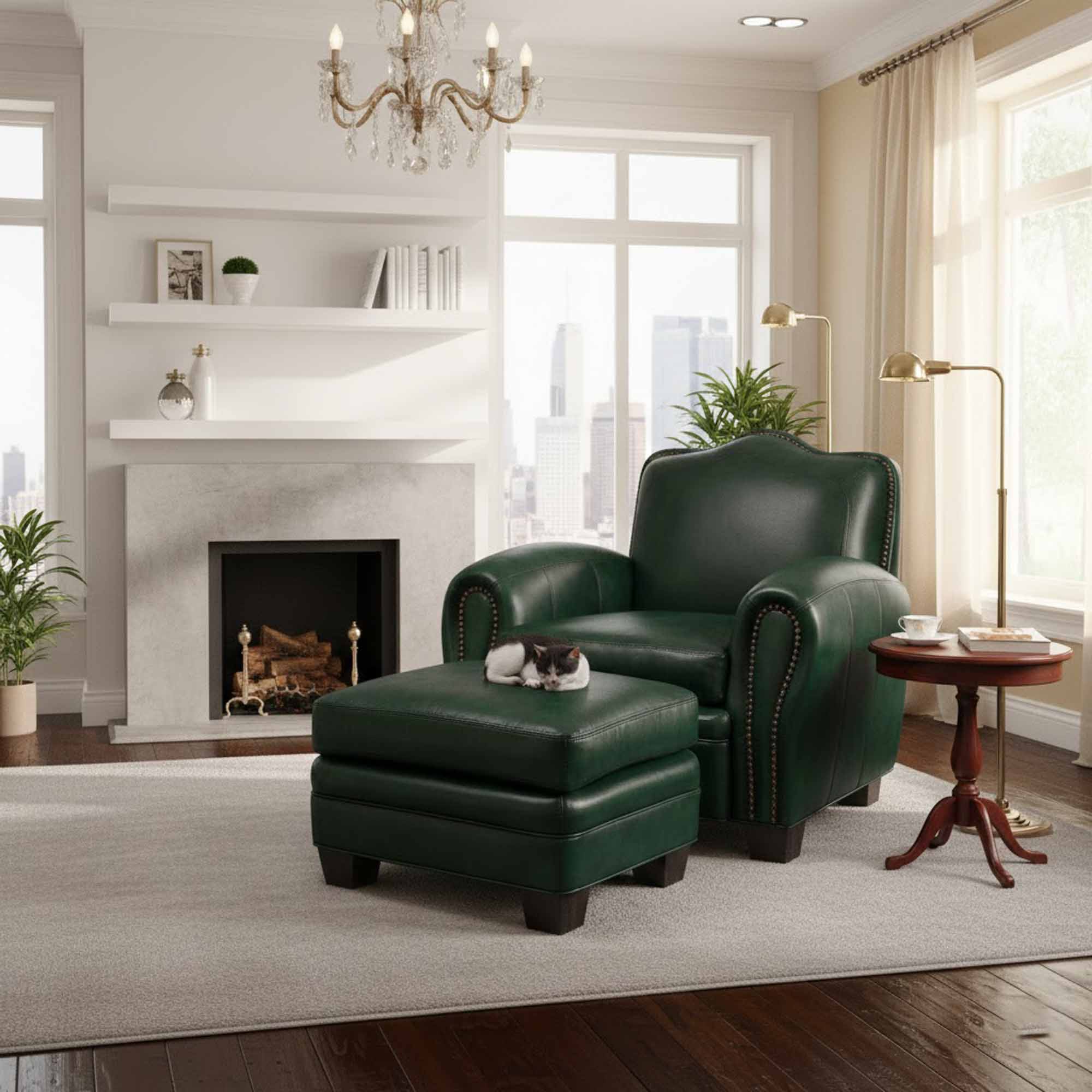 Camelback Leather Chair - Image 4