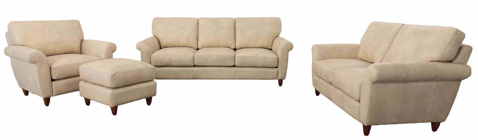 Cameo Leather Loveseat - Image 6