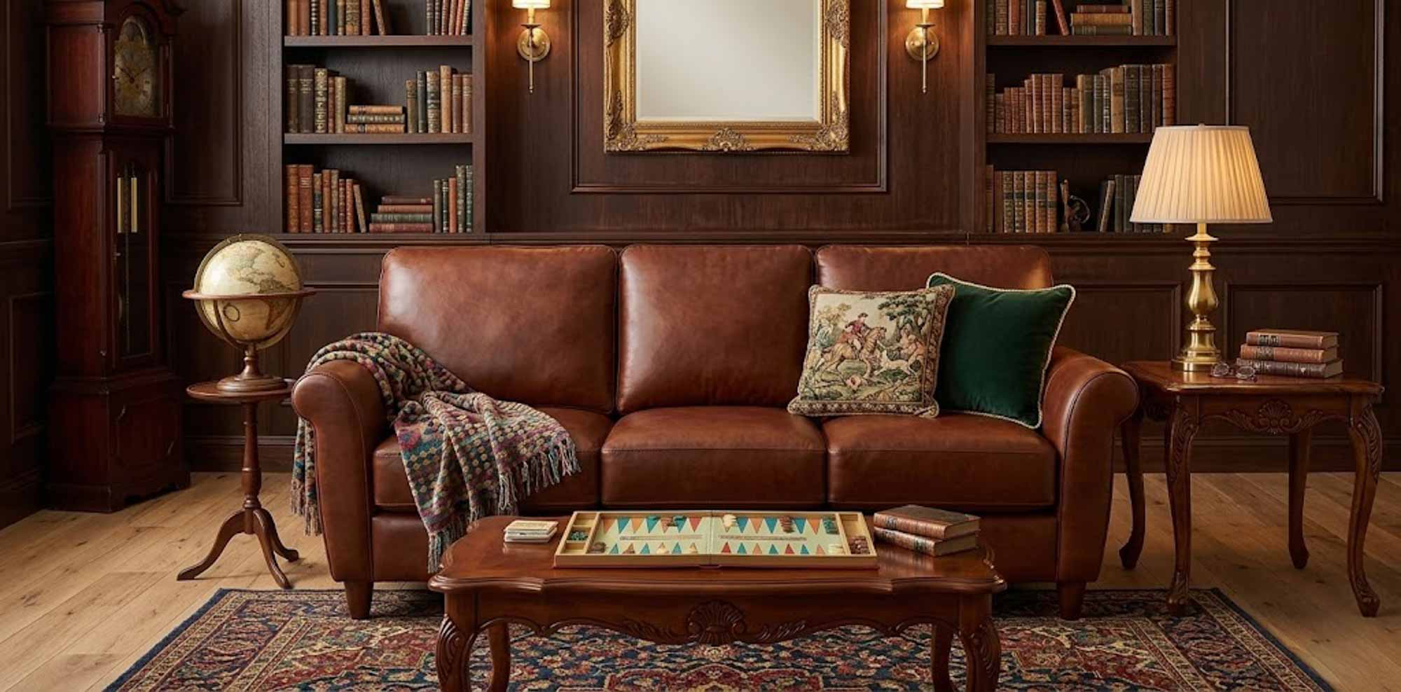 Cameo Leather Sofa - Image 14