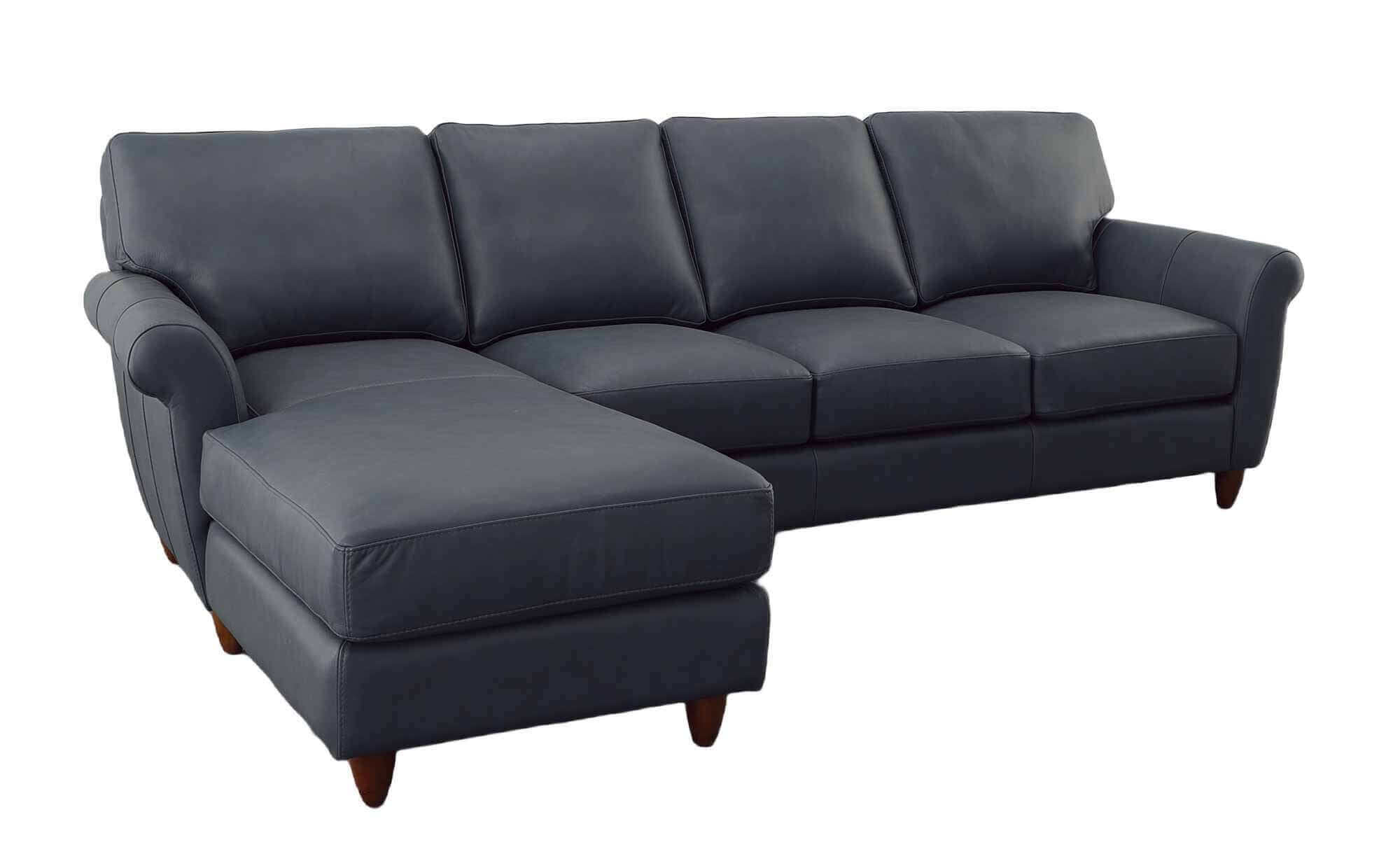 Cameo Leather Sofa With Chaise - Image 6