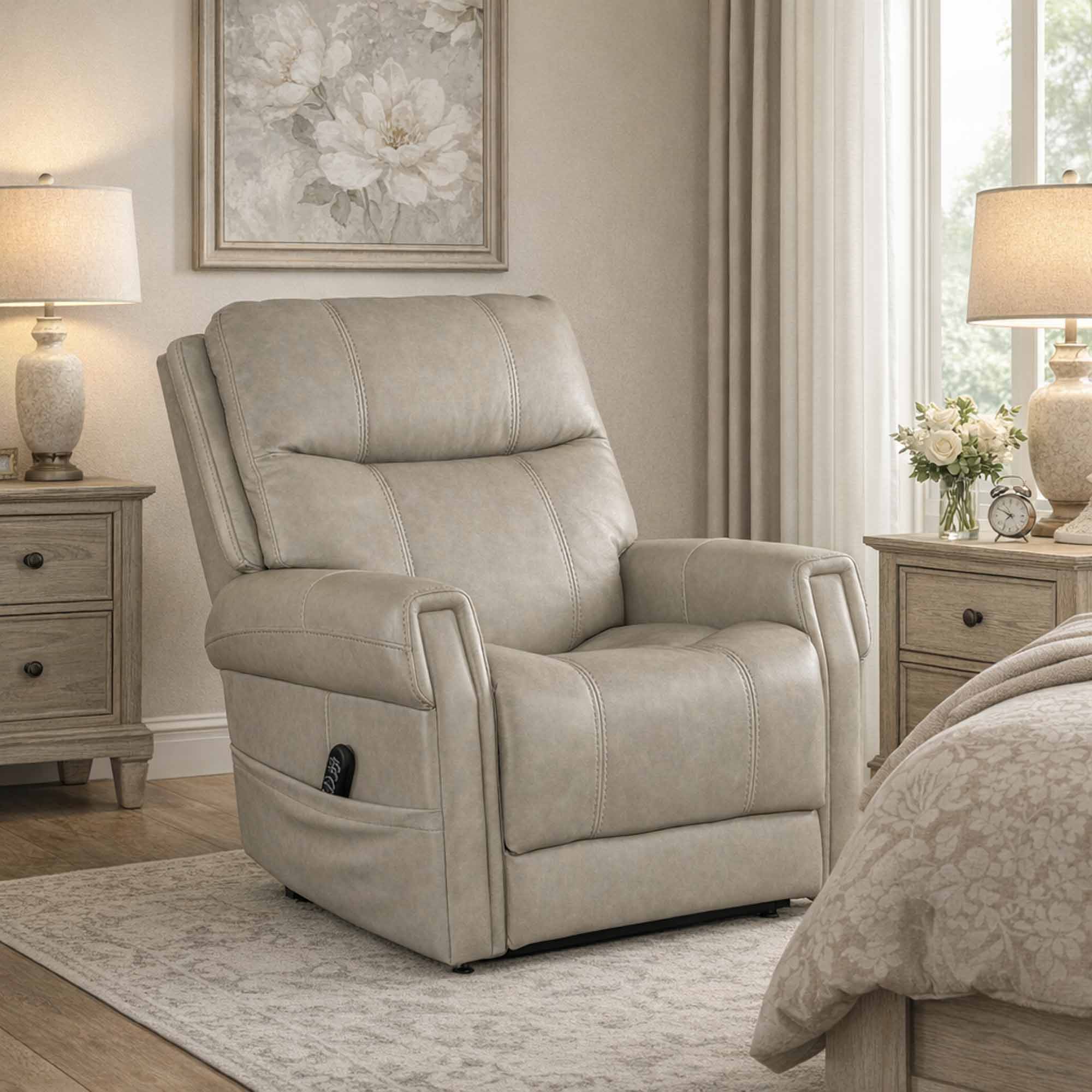 Cameron Leather Zero Gravity Power Recliner With Articulating Headrest And Lumbar - Image 6