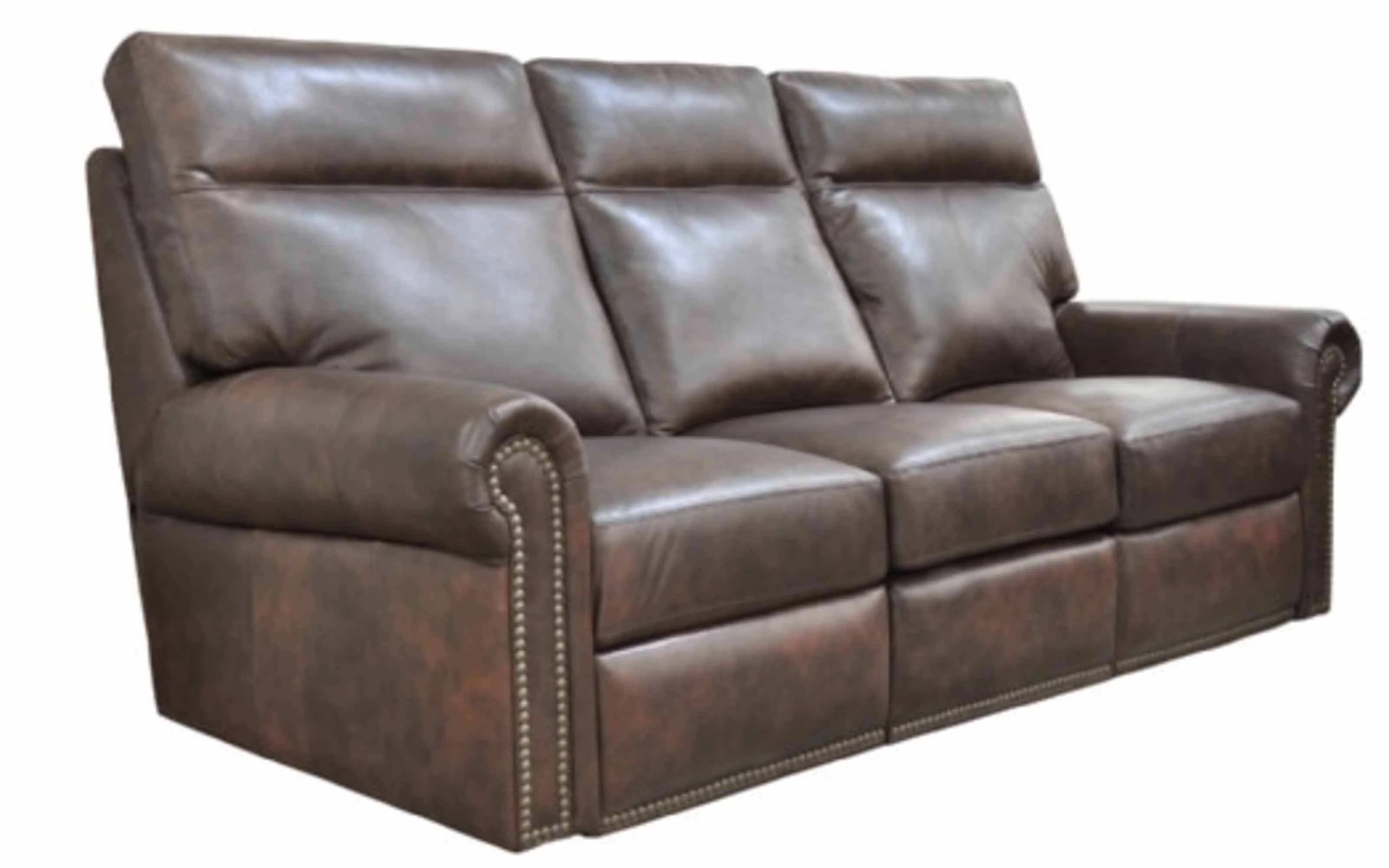 Campbell Leather Reclining Loveseat
