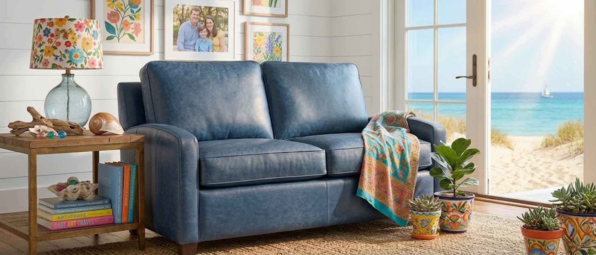 Canterbury Leather Loveseat - Image 3