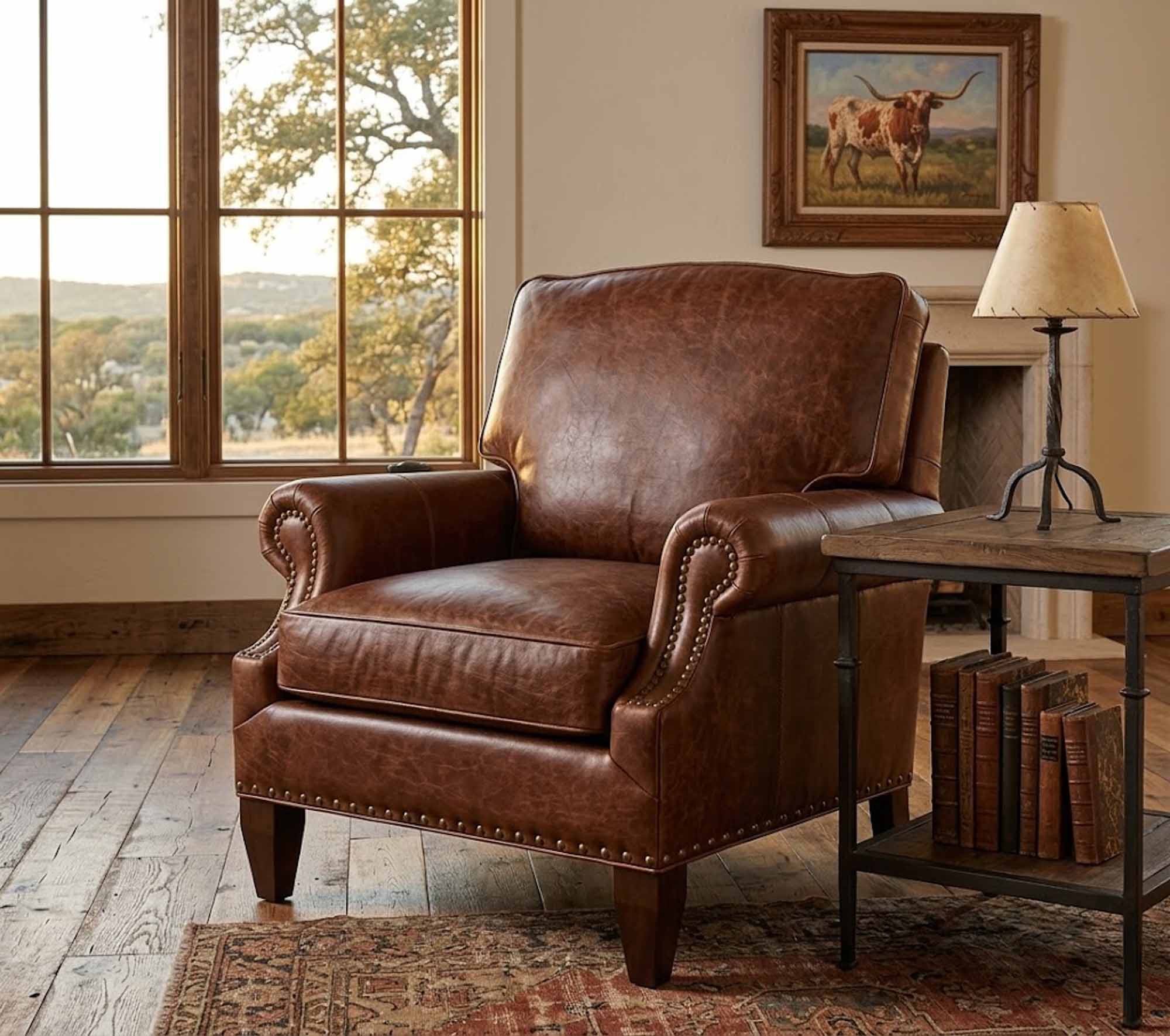 Caroline Leather Chair - Image 4