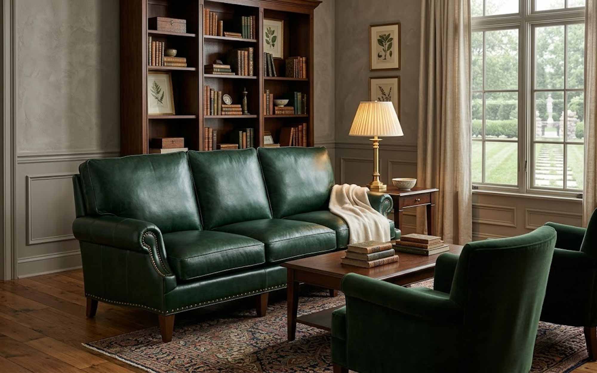 Caroline Leather Sofa - Image 6