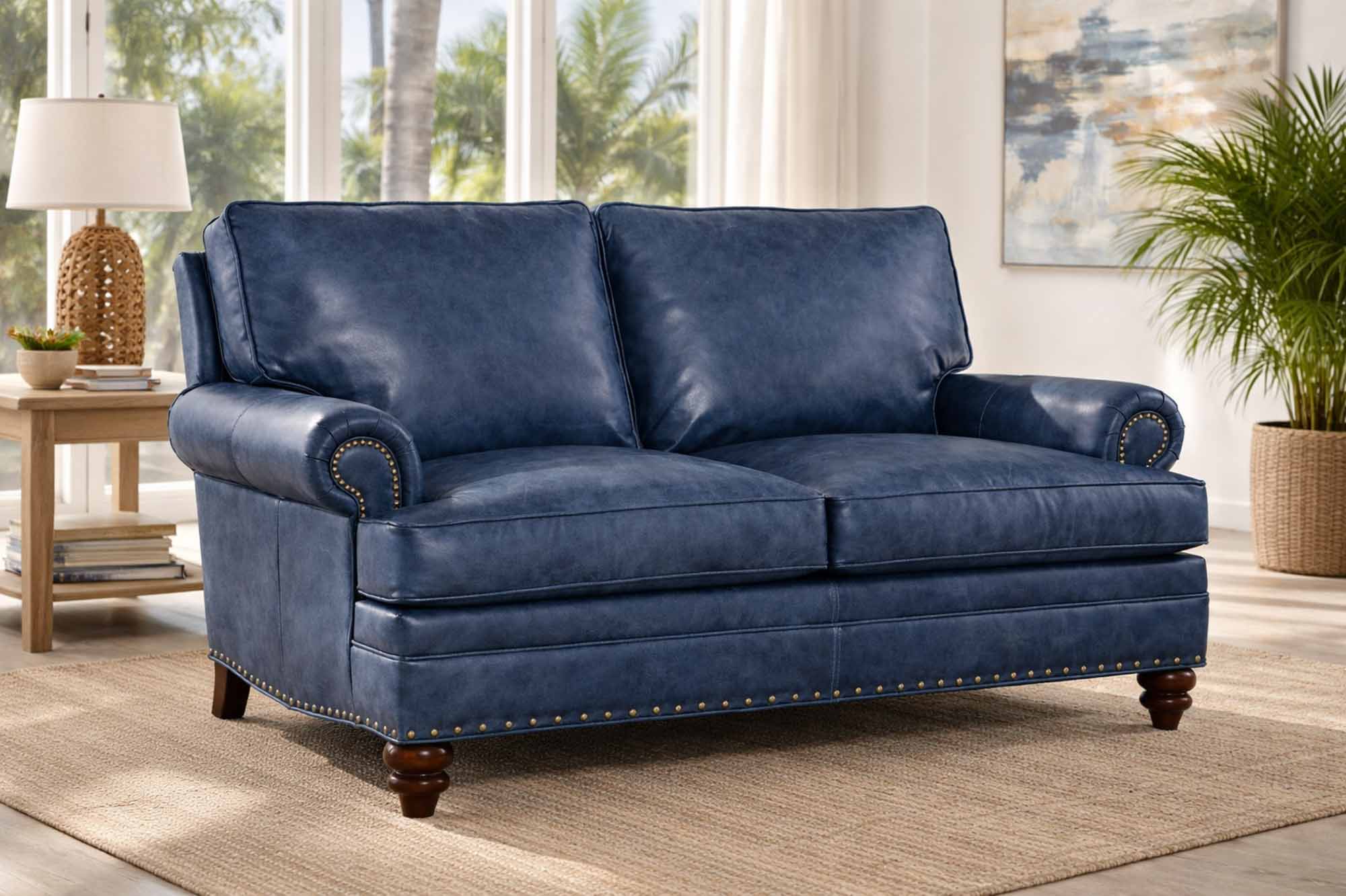 Carrado Leather Loveseat - Image 4