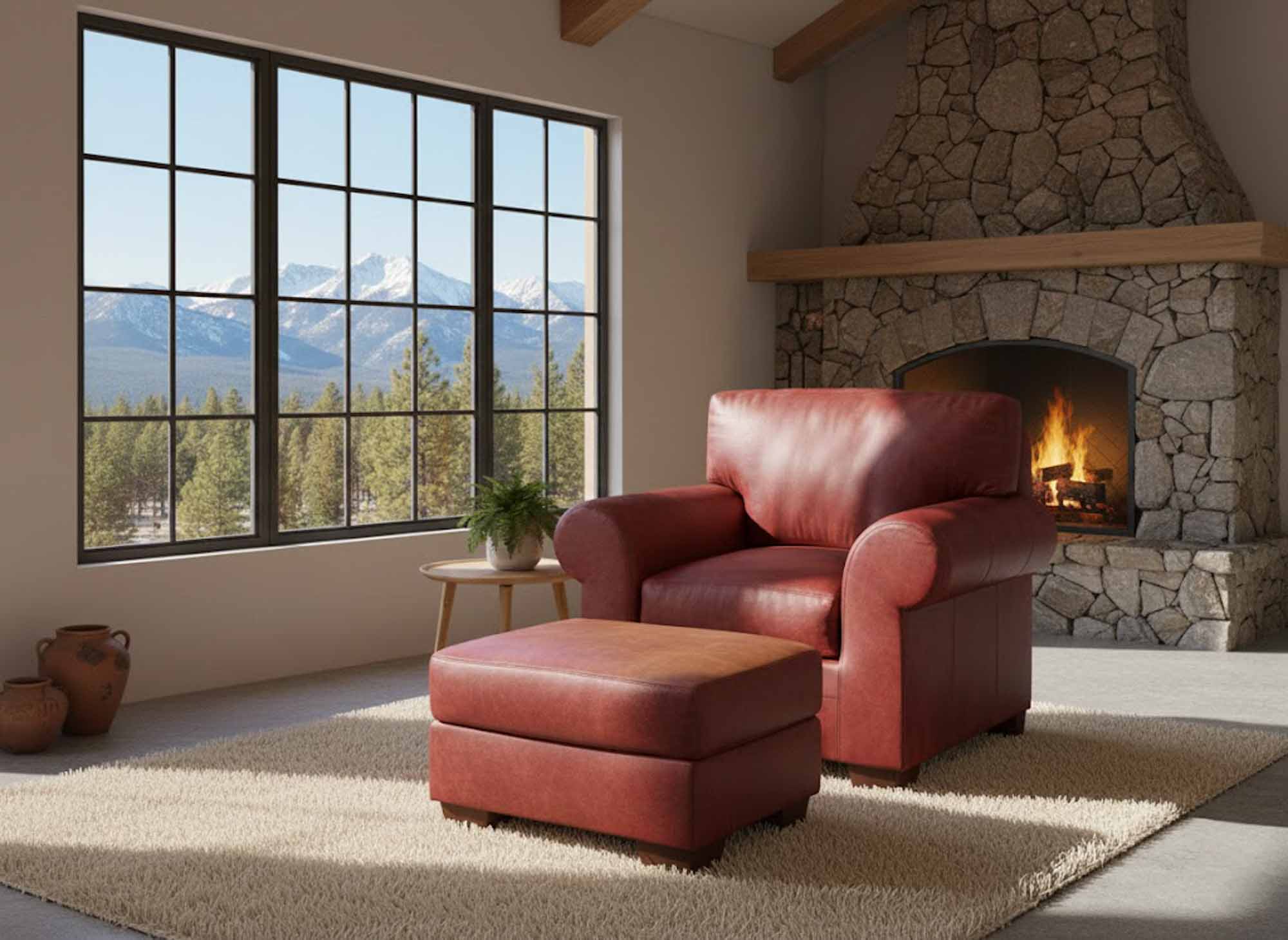 Castle Rock Leather Chair - Image 8