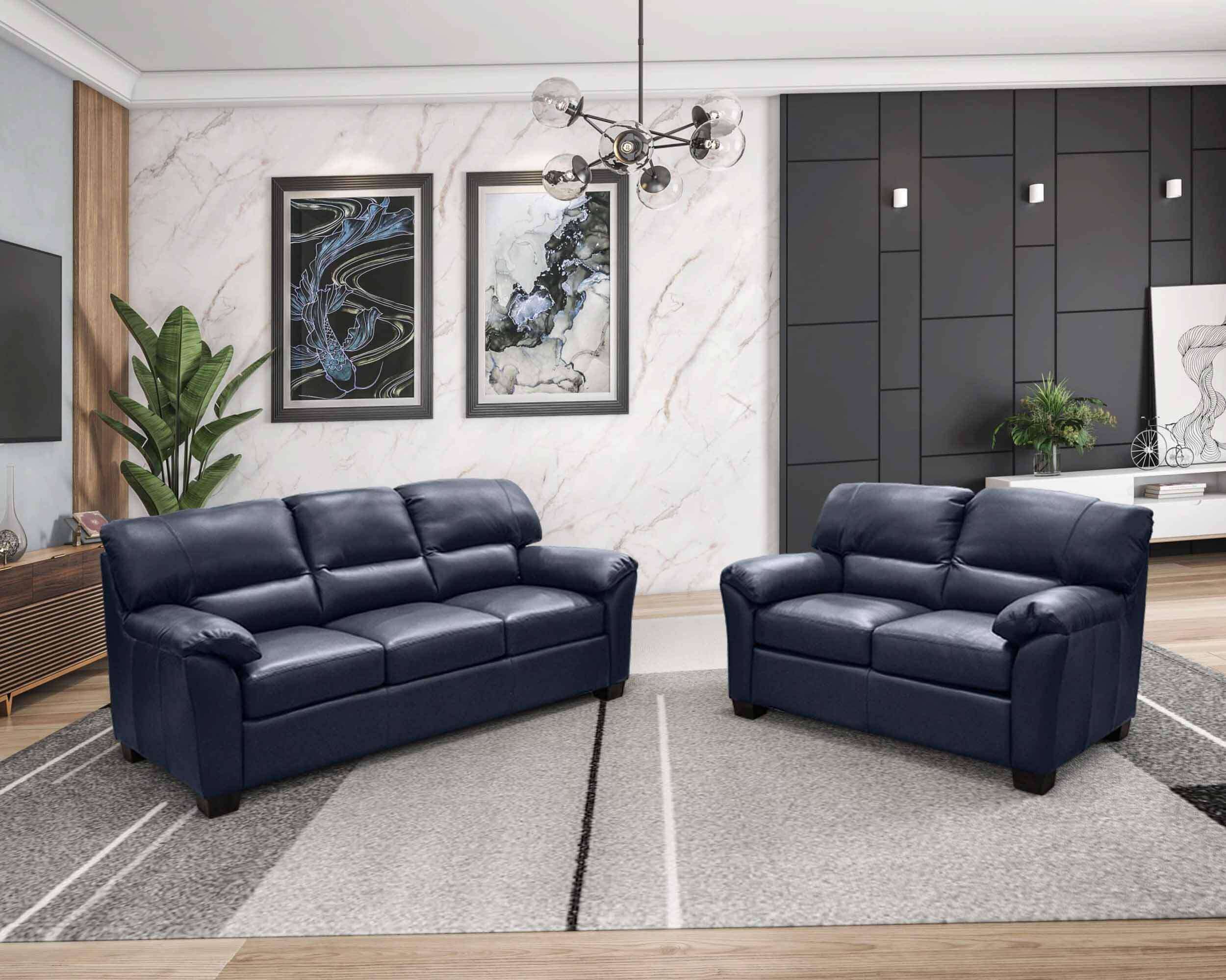 Cedar Heights Leather Loveseat - Image 2