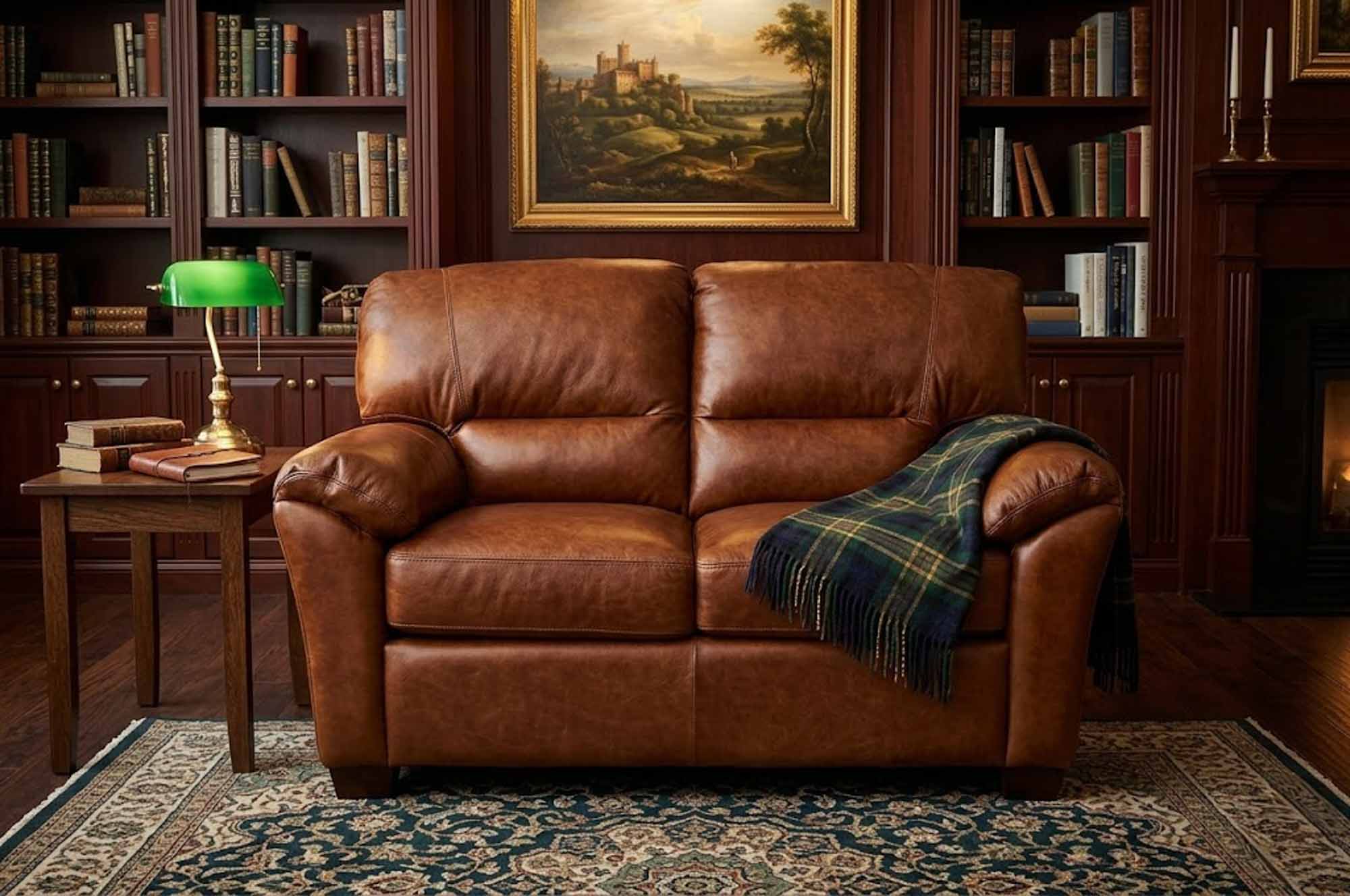 Cedar Heights Leather Loveseat - Image 3