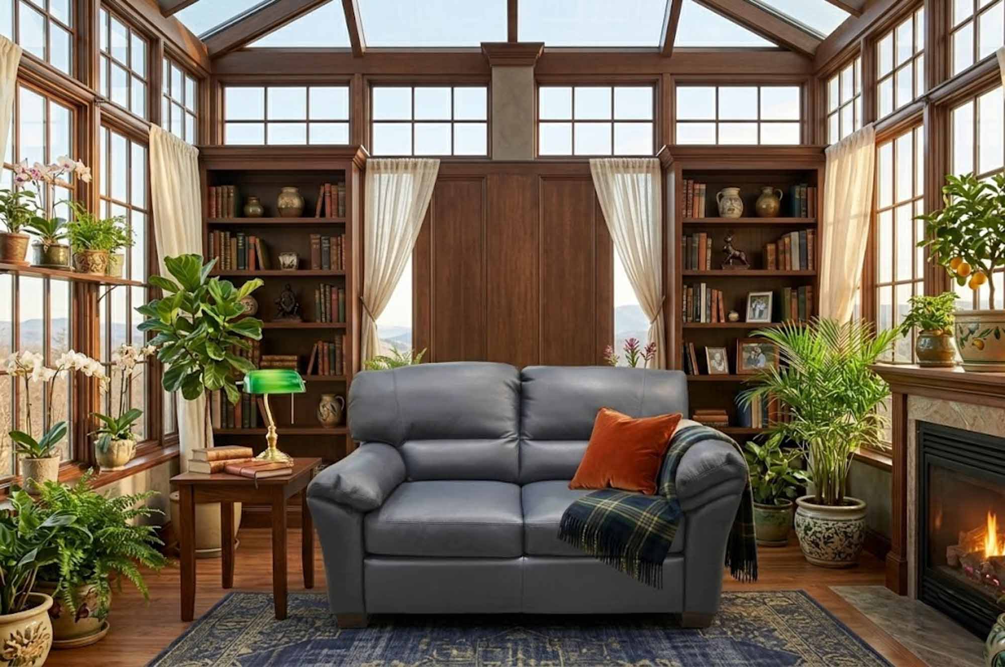 Cedar Heights Leather Loveseat - Image 5