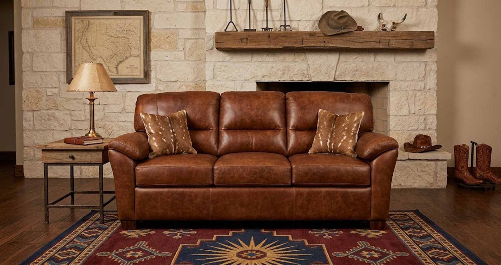 Cedar Heights Leather Sofa - Image 4
