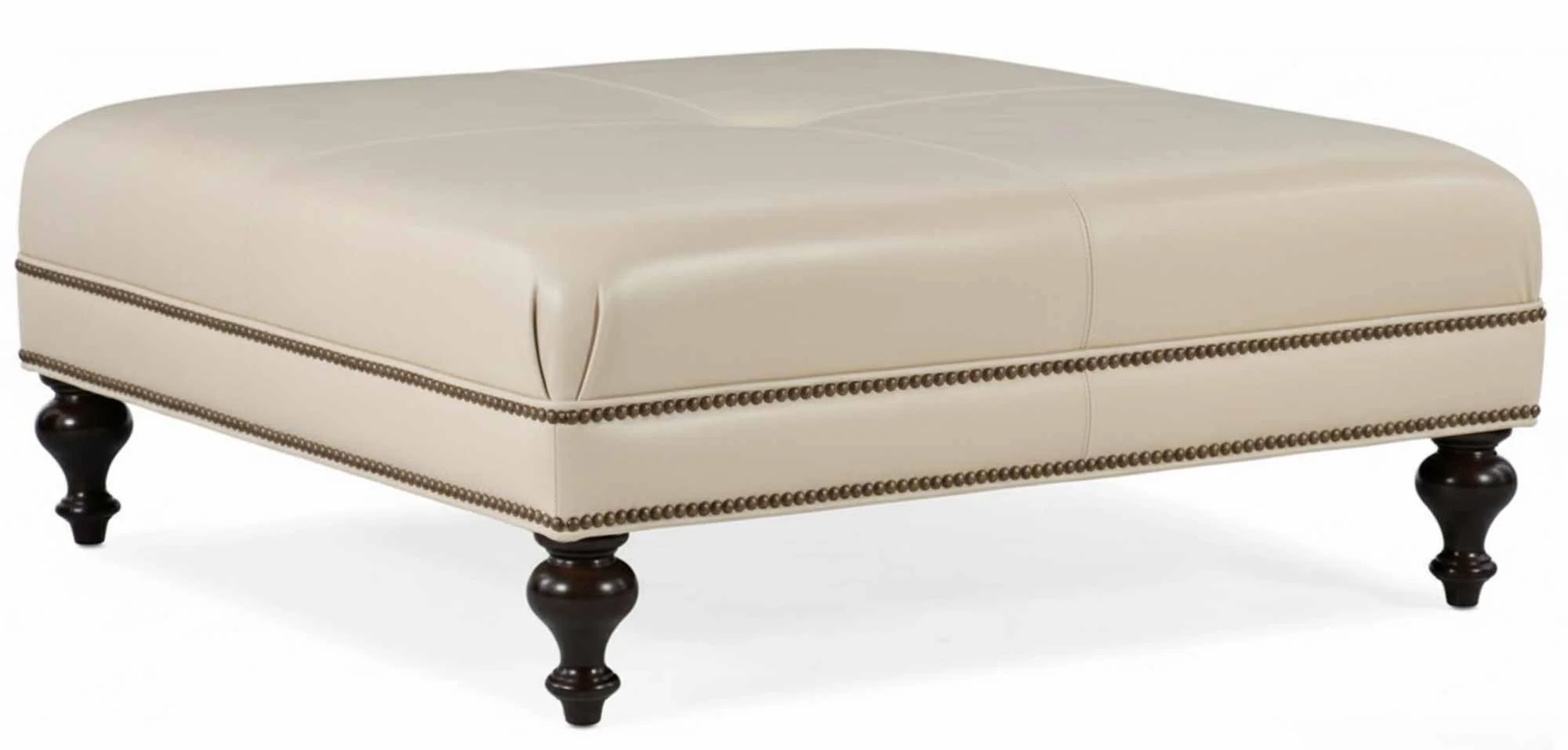 Chad Leather Cocktail Ottoman