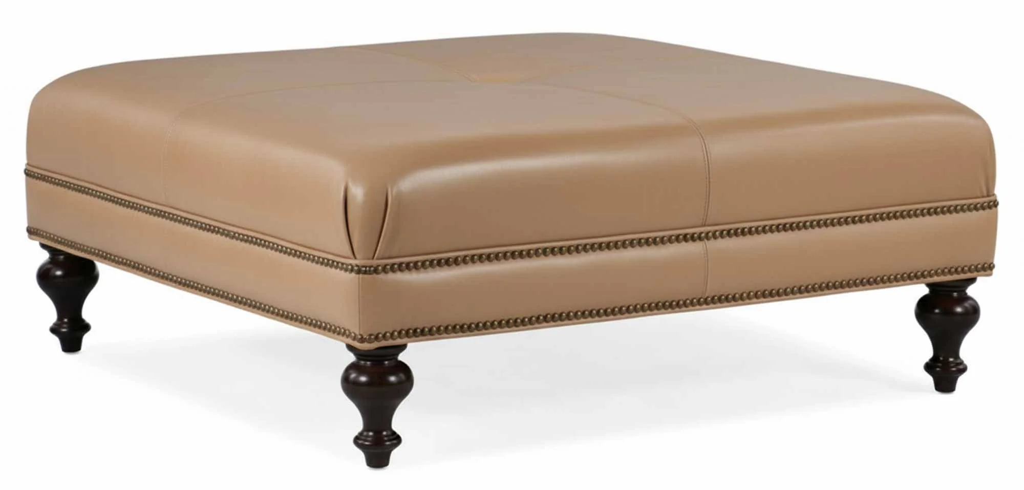 Chad Leather Cocktail Ottoman - Image 4