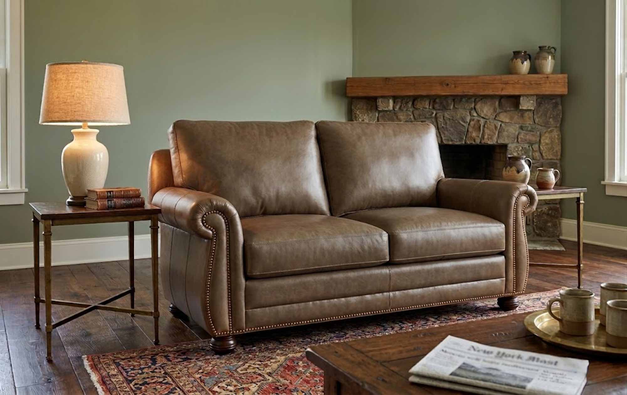 Chapman Leather Loveseat - Image 3